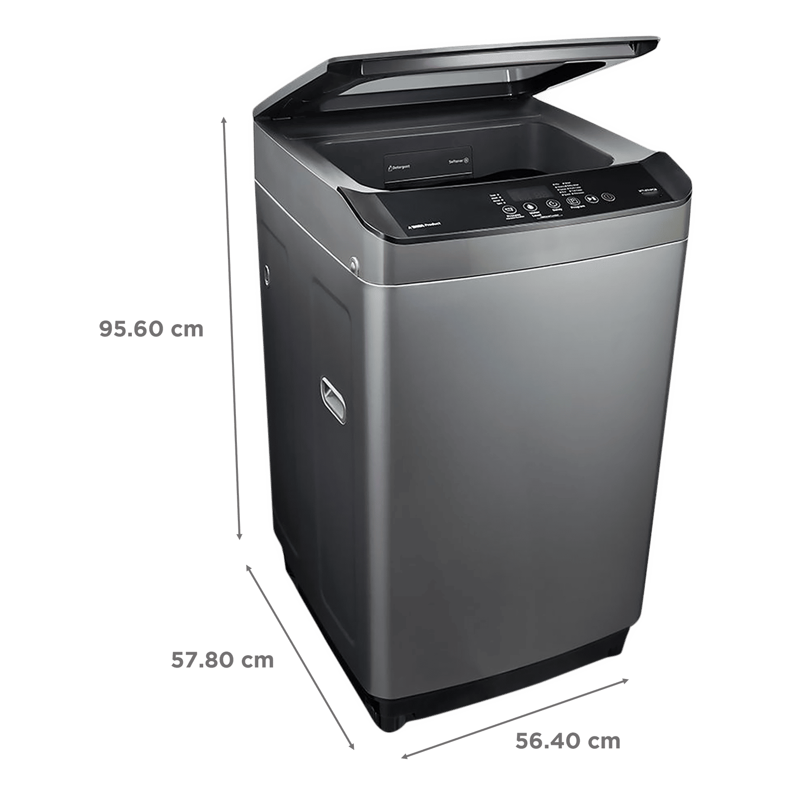 VOLTAS beko 9 kg 5 Star Fully Automatic Top Load Washing Machine (WTL90UPGB, Lint Filter, Grey)_3
