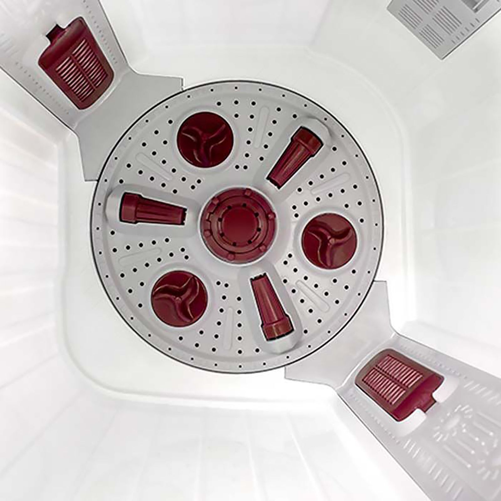 VOLTAS beko 8.5 kg 5 Star Semi Automatic Washing Machine with IPX4 Control Panel (WTT85DBRG, Burgundy) VOLTAS beko 8.5 kg 5 Star Semi Automatic Washing Machine with IPX4 Control Panel (WTT85DBRG, Burgundy)_9