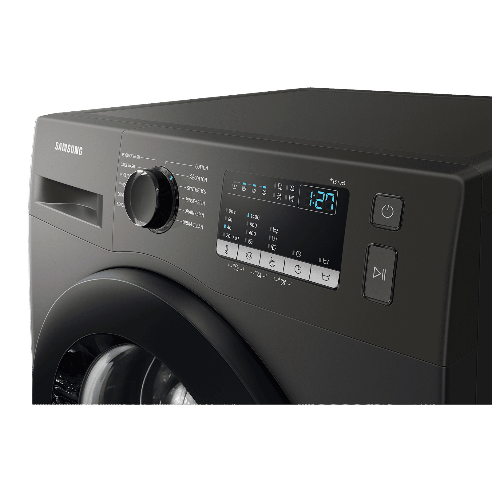 SAMSUNG 7 kg 5 Star Inverter Fully Automatic Front Load Washing Machine (WW70T4020CX/TL, Diamond Drum, Inox) SAMSUNG 7 kg 5 Star Inverter Fully Automatic Front Load Washing Machine (WW70T4020CX/TL, Diamond Drum, Inox)_9