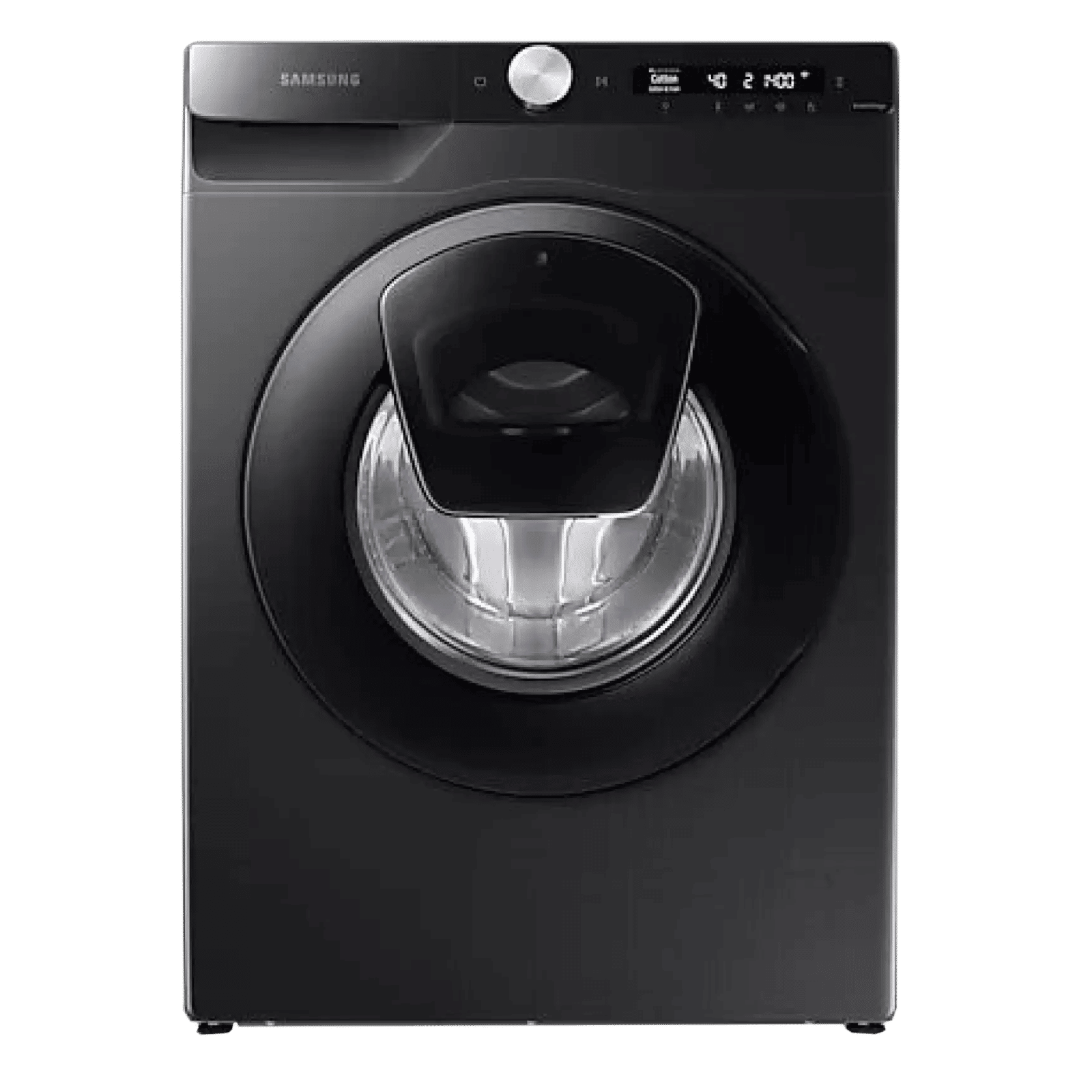 SAMSUNG 8 kg 5 Star Inverter Fully Automatic Front Load Washing Machine (WW80T554DAB/TL, AI Control Display, Black Caviar)_1