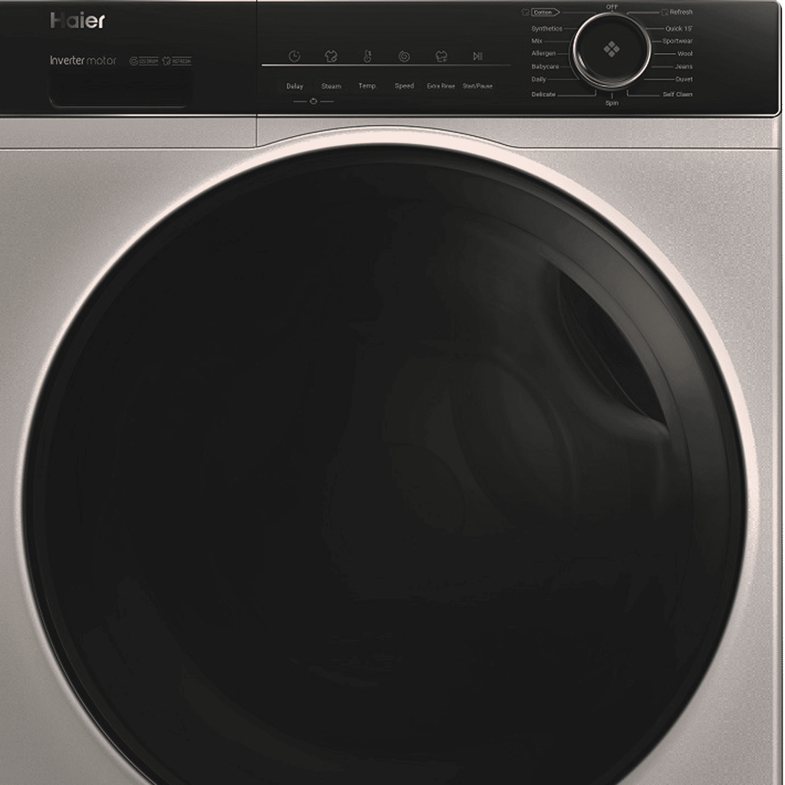 Haier 7 kg 5 Star Inverter Fully Automatic Front Load Washing Machine (HW70-IM12929CS3, Steam Wash Technology, Ore Silver)_8