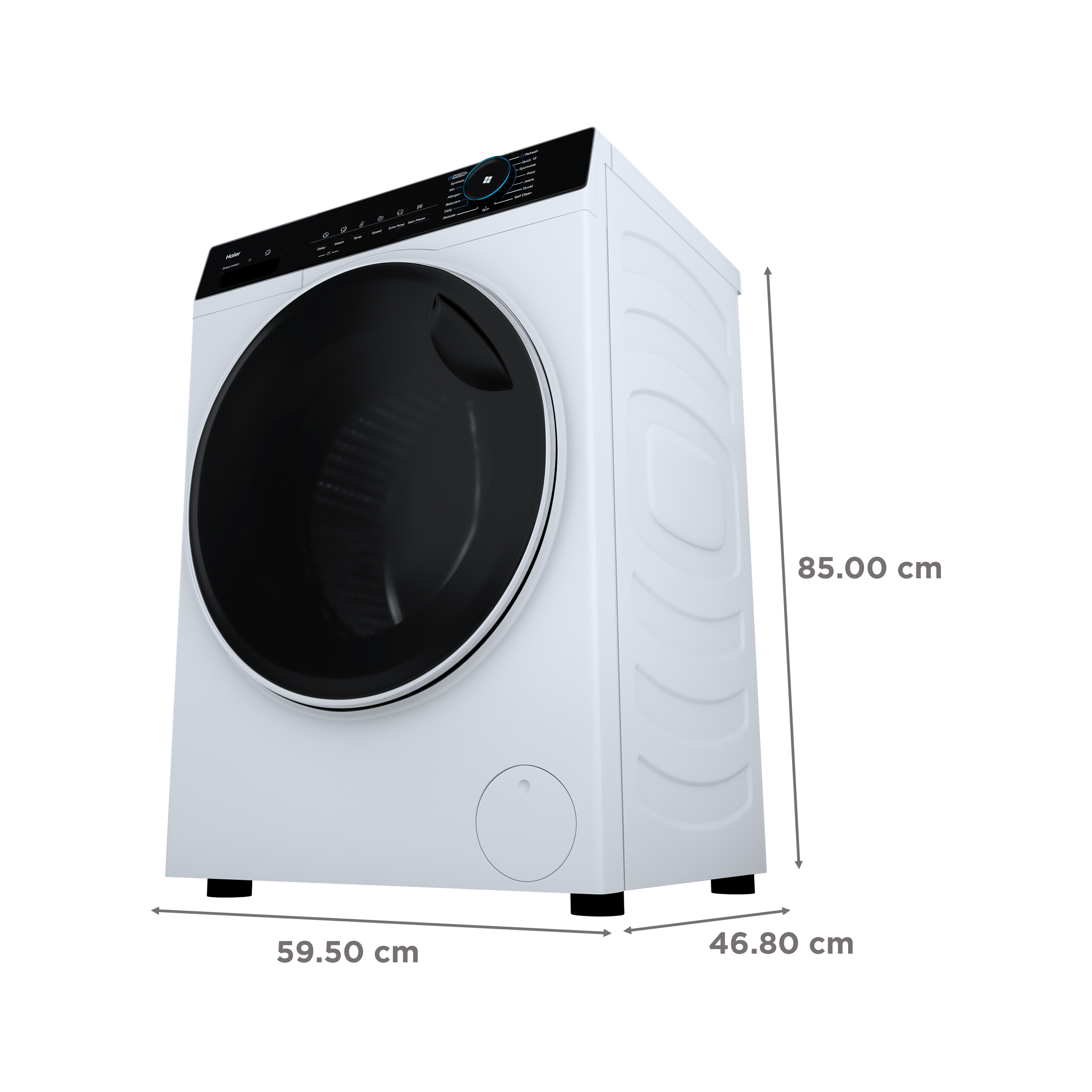 Haier 7 kg 5 Star Inverter Fully Automatic Front Load Washing Machine (HW70-IM12929C, Steam Wash Technology, Ice White)_3