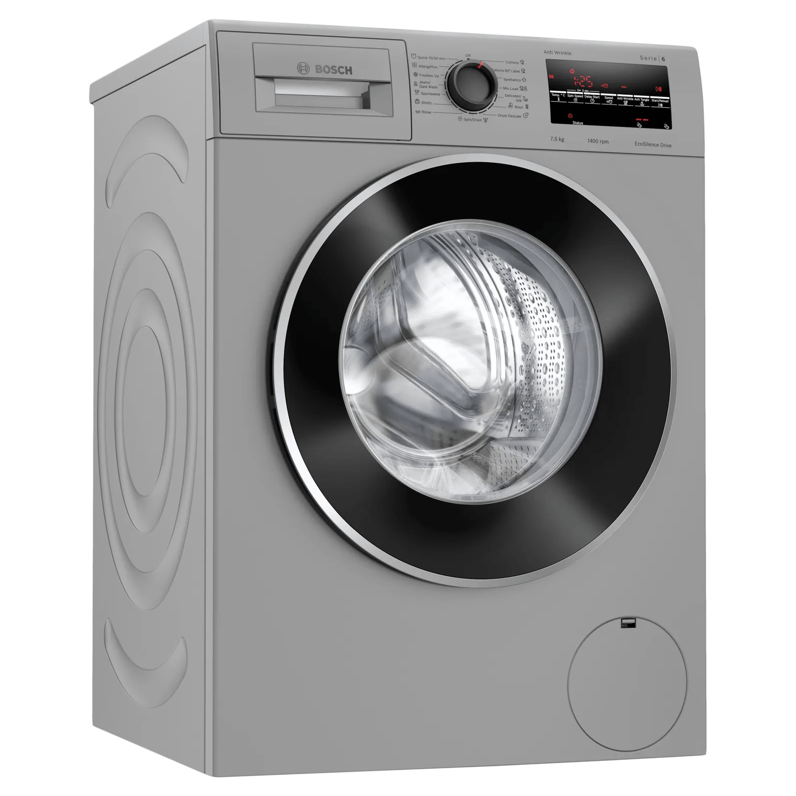 BOSCH 7.5 kg 5 Star Fully Automatic Front Load Washing Machine (Series 6, WAJ2846DIN, Anti Wrinkle Function, Silver) BOSCH 7.5 kg 5 Star Fully Automatic Front Load Washing Machine (Series 6, WAJ2846DIN, Anti Wrinkle Function, Silver)_1