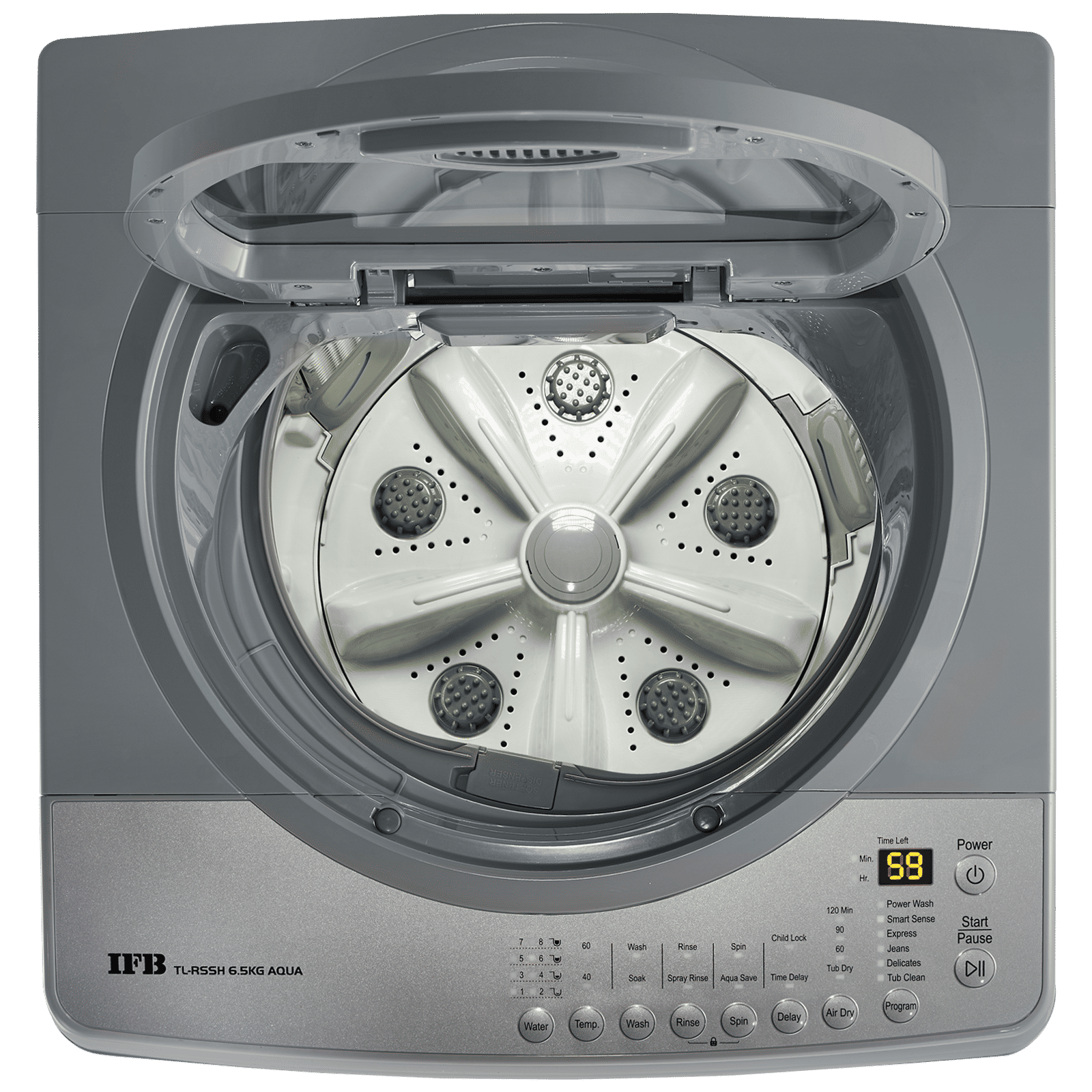 IFB 6.5 kg 5 Star Inverter Fully Automatic Top Load Washing Machine (Aqua, TL-RSSH, Lint Tower Filter, PCM Light Grey) IFB 6.5 kg 5 Star Inverter Fully Automatic Top Load Washing Machine (Aqua, TL-RSSH, Lint Tower Filter, PCM Light Grey)_6