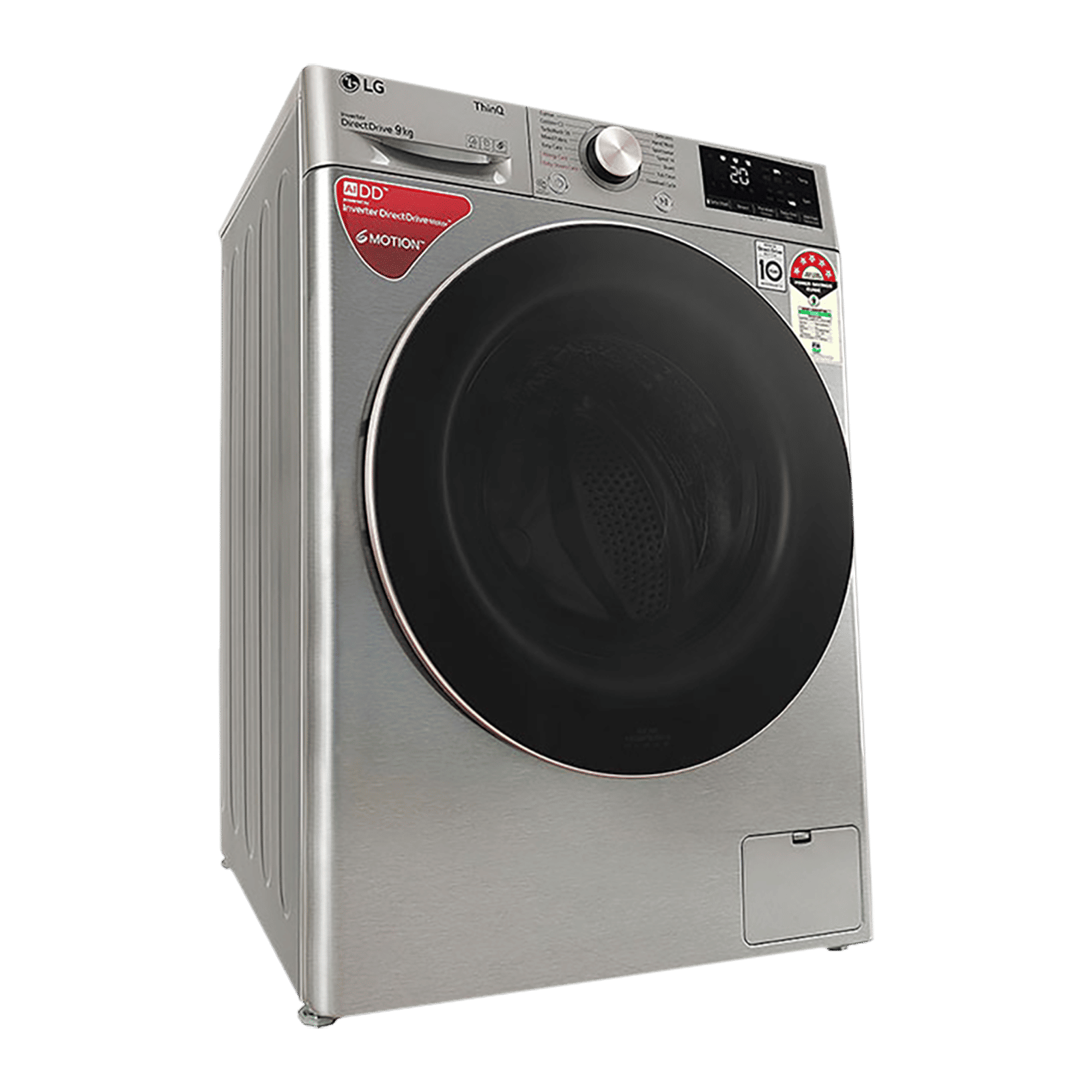 LG 9 kg 5 Star Inverter Fully Automatic Front Load Washing Machine (FHV1409ZWP.APSQEIL, Wi-Fi Support, Platinum Silver)_13