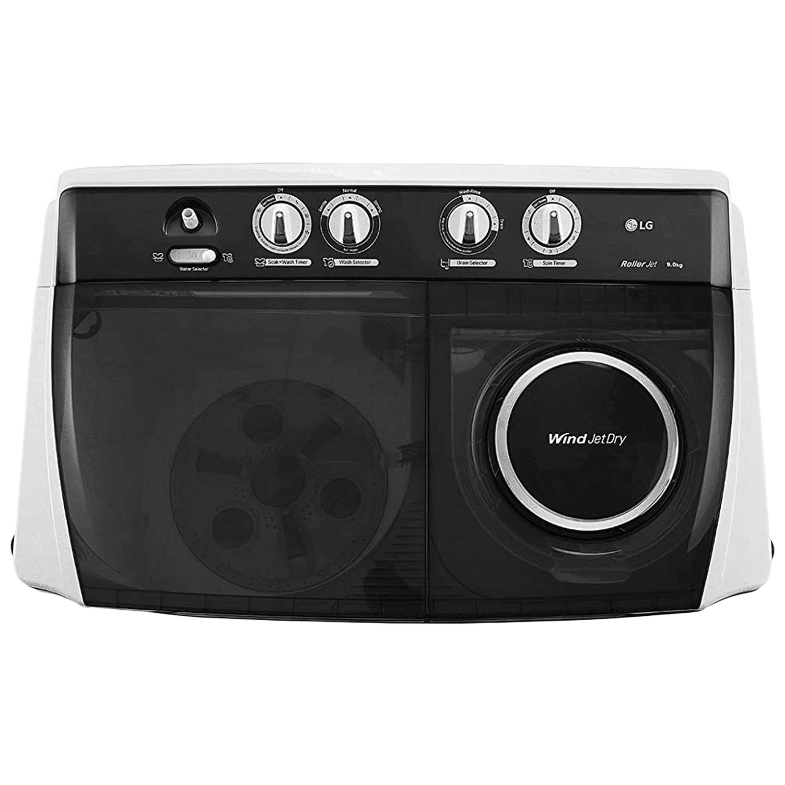 LG 9 kg 5 Star Semi Automatic Washing Machine with Lint Filter (P9041SGAZ.ADGQEIL, Grey) LG 9 kg 5 Star Semi Automatic Washing Machine with Lint Filter (P9041SGAZ.ADGQEIL, Grey)_3