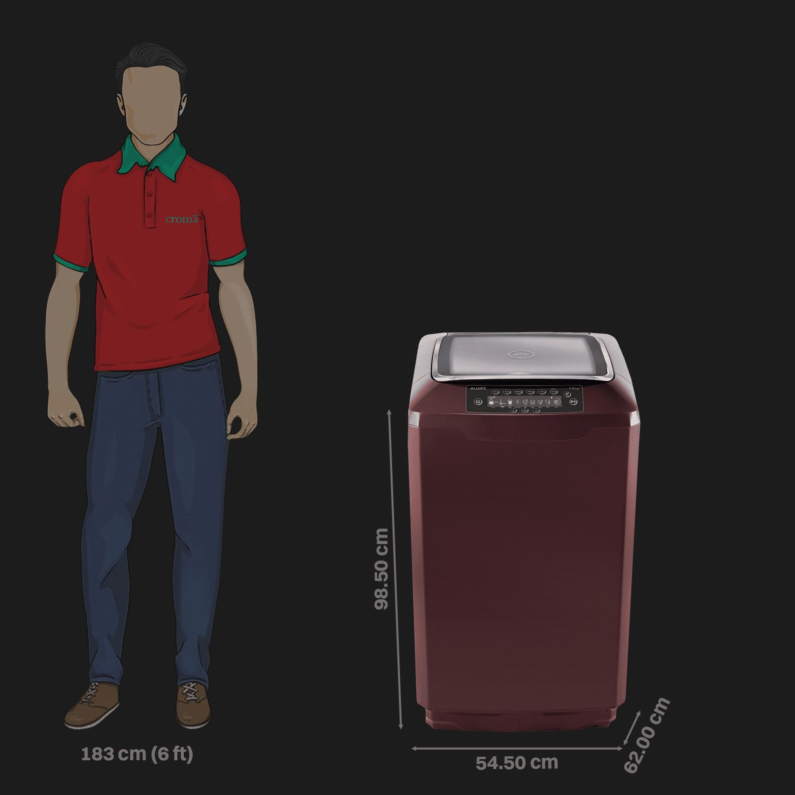Godrej 7 kg 5 Star Fully Automatic Top Load Washing Machine (Eon Allure, WTEON ALR 70 5.0 FISNS COBR, Magic Filter, Cocoa Brown) Godrej 7 kg 5 Star Fully Automatic Top Load Washing Machine (Eon Allure, WTEON ALR 70 5.0 FISNS COBR, Magic Filter, Cocoa Brown)_2