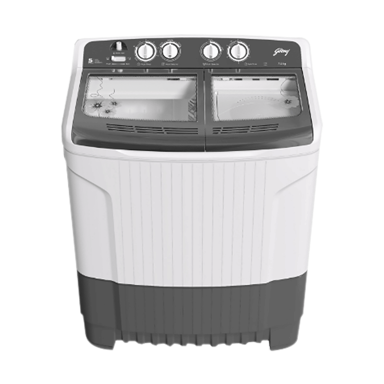 Godrej 7.5 Kg 5 Star Semi Automatic Washing Machine with Electro-Mechanical Controls (Edge, WSEDGE 75 5.0 TB3 M STGR, Storm Grey)_7
