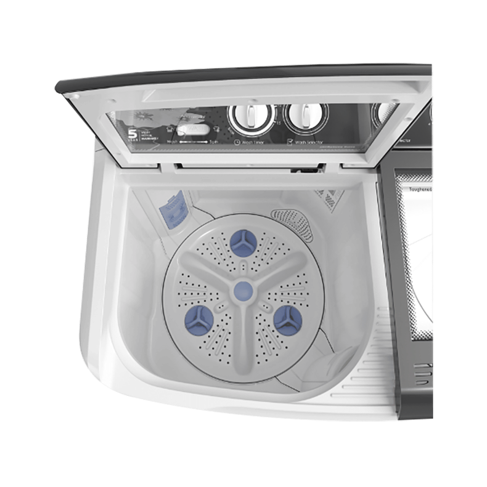 Godrej 7.5 Kg 5 Star Semi Automatic Washing Machine with Electro-Mechanical Controls (Edge, WSEDGE 75 5.0 TB3 M STGR, Storm Grey)_5