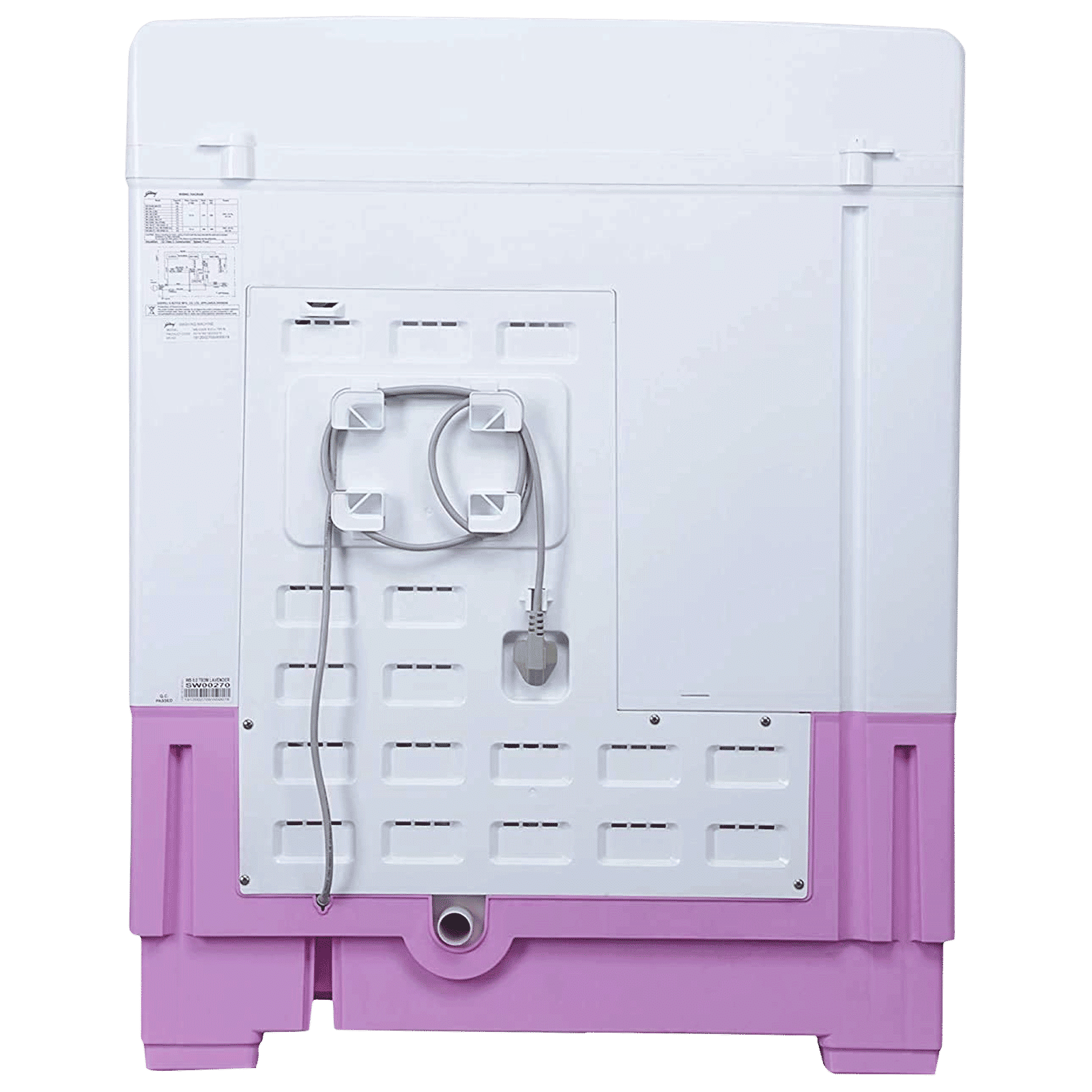 Godrej 8 kg 5 Star Semi Automatic Washing Machine with PowerMax Wash Motor (Edge, WS EDGE 80 5.0 TB3 M LVDR, Lavender) Godrej 8 kg 5 Star Semi Automatic Washing Machine with PowerMax Wash Motor (Edge, WS EDGE 80 5.0 TB3 M LVDR, Lavender)_7