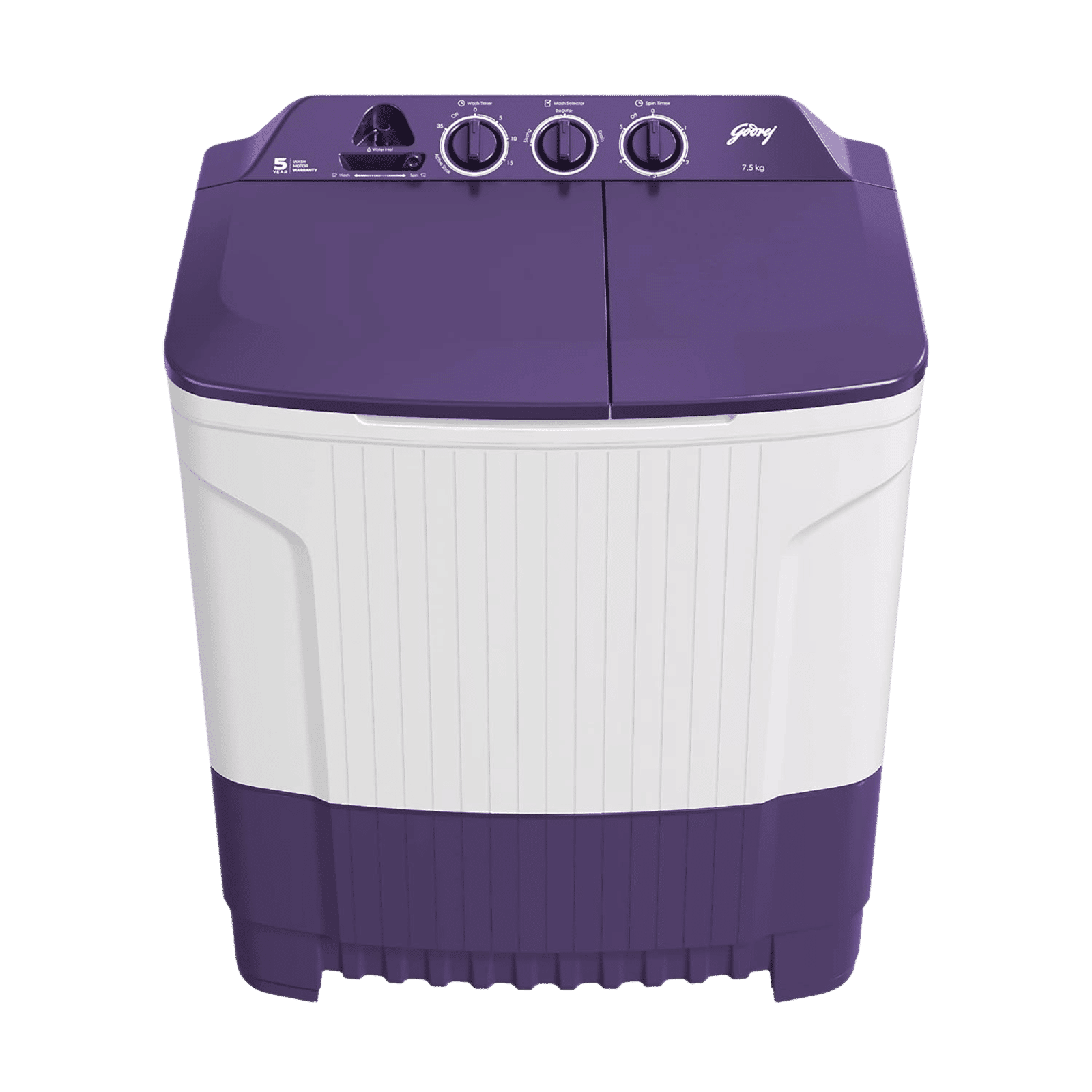 Godrej 7.5 kg Semi Automatic Washing Machine with Spin Shower (Edge Classic, WS EDGE CLS 7.5 ROPL PN2 M, Royal Purple) Godrej 7.5 kg Semi Automatic Washing Machine with Spin Shower (Edge Classic, WS EDGE CLS 7.5 ROPL PN2 M, Royal Purple)_1