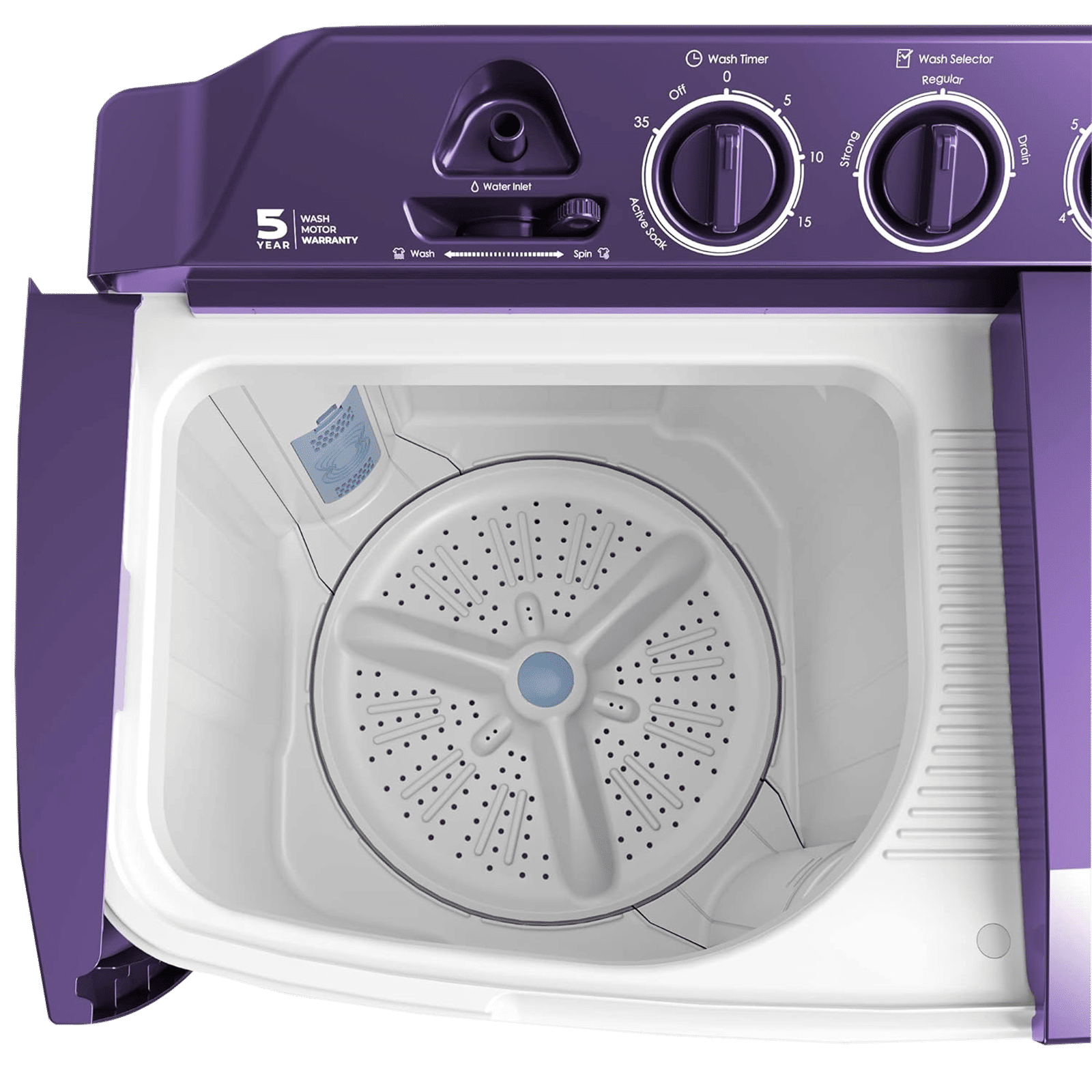 Godrej 7.5 kg Semi Automatic Washing Machine with Spin Shower (Edge Classic, WS EDGE CLS 7.5 ROPL PN2 M, Royal Purple) Godrej 7.5 kg Semi Automatic Washing Machine with Spin Shower (Edge Classic, WS EDGE CLS 7.5 ROPL PN2 M, Royal Purple)_6