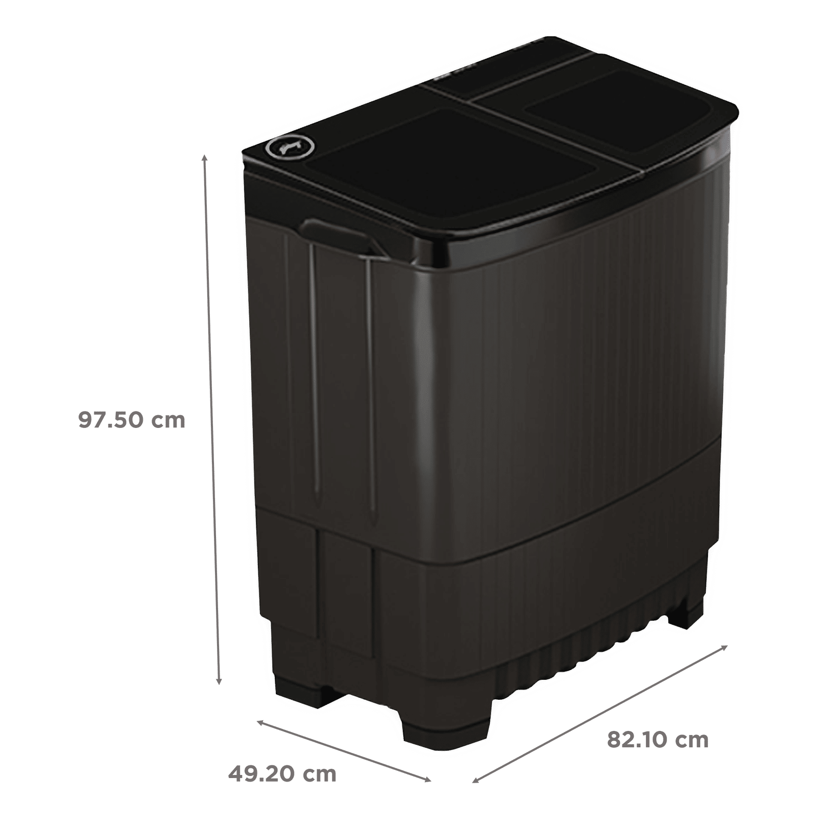 Godrej 8.5 kg 5 Star Semi Automatic Washing Machine with PowerMax Wash Motor (Edge Ultima Steelnox, WS EDGE ULTS 85 5.0 DB2M CSGR, Crystal Grey)_3