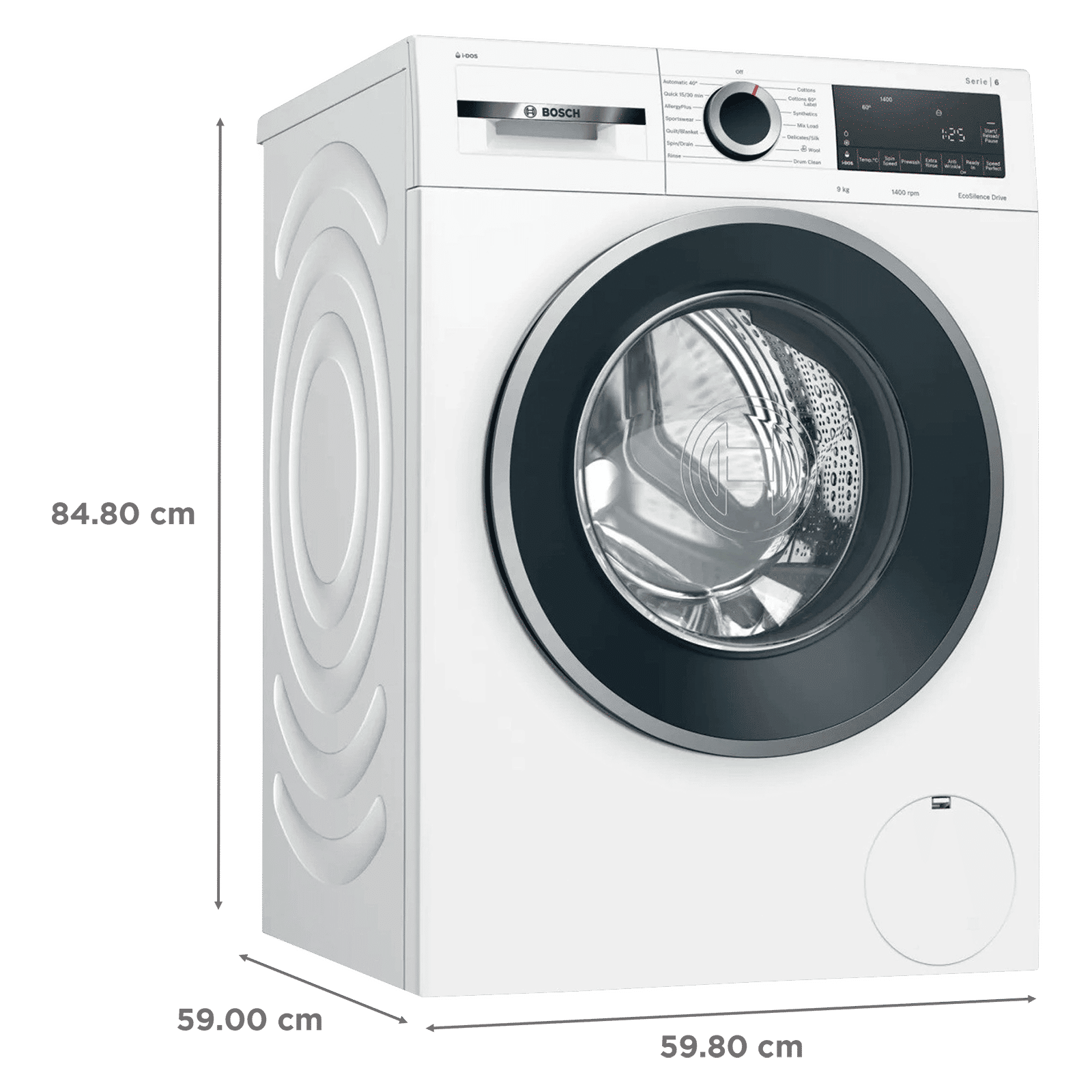 BOSCH 9 kg 5 Star Fully Automatic Front Load Washing Machine (Series 6, WGA244AWIN, Anti Wrinkle Function, White)_3