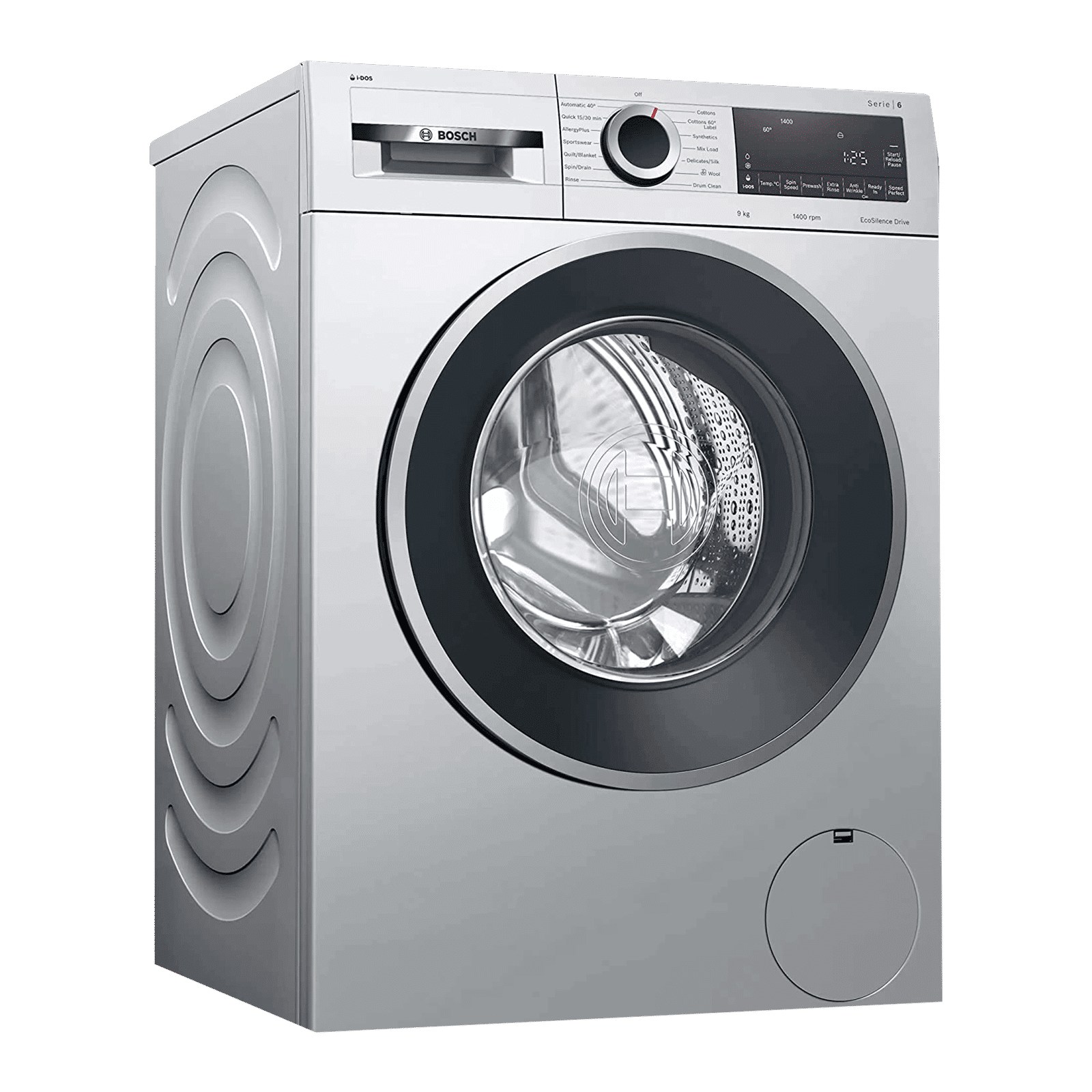 BOSCH 9 kg 5 Star Fully Automatic Front Load Washing Machine (Series 6, WGA244ASIN, EcoSilence Drive, Platinum Silver) BOSCH 9 kg 5 Star Fully Automatic Front Load Washing Machine (Series 6, WGA244ASIN, EcoSilence Drive, Platinum Silver)_1