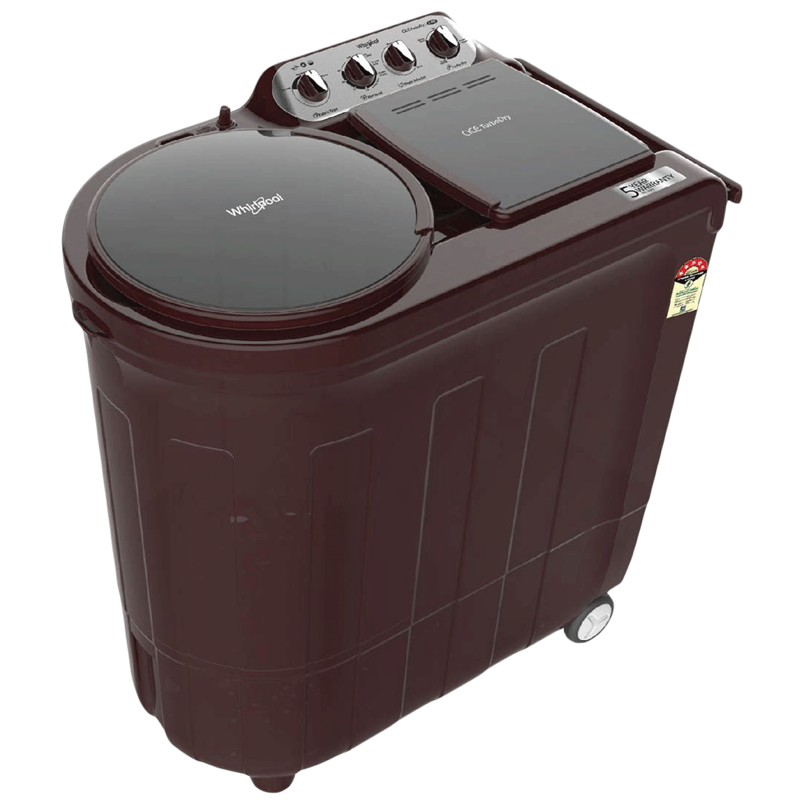 Whirlpool 8.5 kg 5 Star Semi Automatic Washing Machine with In-Built Collar Scrubber (Ace, Wine Dazzle)_2