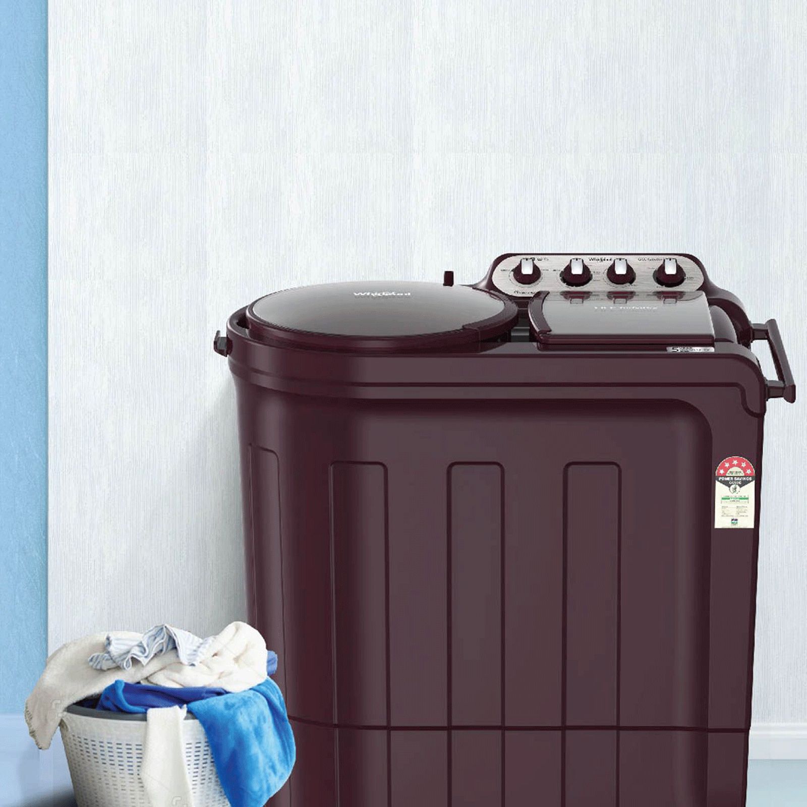 Whirlpool 8.5 kg 5 Star Semi Automatic Washing Machine with In-Built Collar Scrubber (Ace, Wine Dazzle)_5
