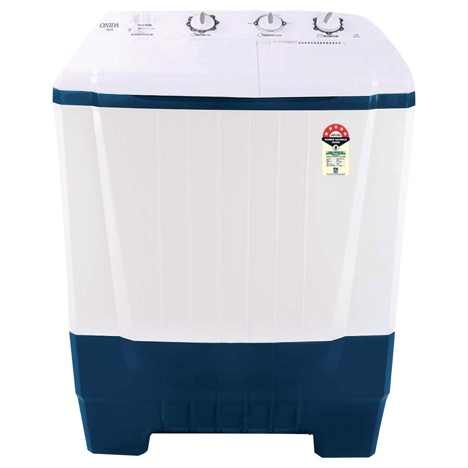 ONIDA 7 kg 5 Star Semi Automatic Washing Machine with Magic Filter (S70OIB, White/Blue) ONIDA 7 kg 5 Star Semi Automatic Washing Machine with Magic Filter (S70OIB, White/Blue)_1