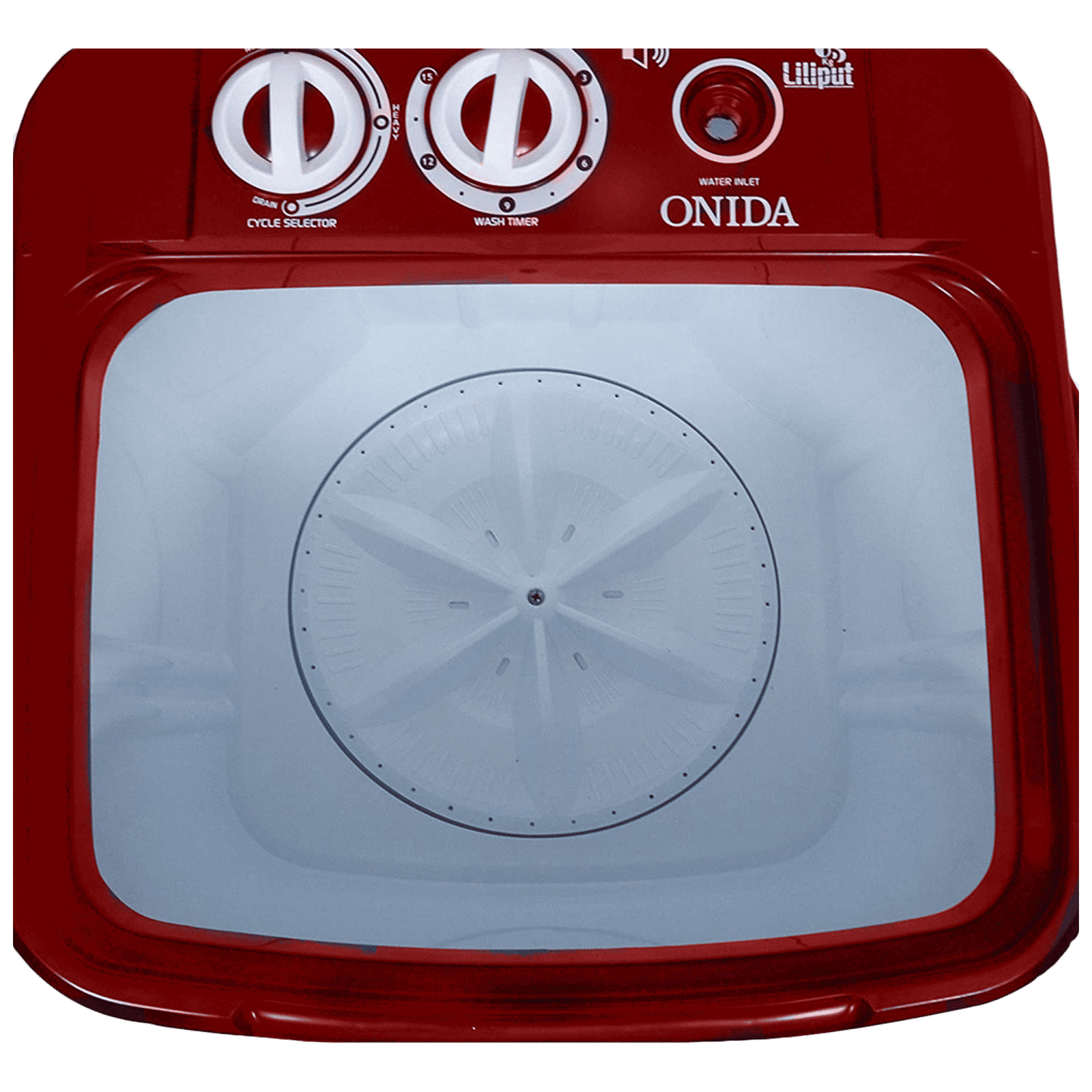 ONIDA 6.5 kg Semi Automatic Washer with Anti-Rust Fibre (Liliput, WS65WLPT1LR, Lava Red) ONIDA 6.5 kg Semi Automatic Washer with Anti-Rust Fibre (Liliput, WS65WLPT1LR, Lava Red)_4