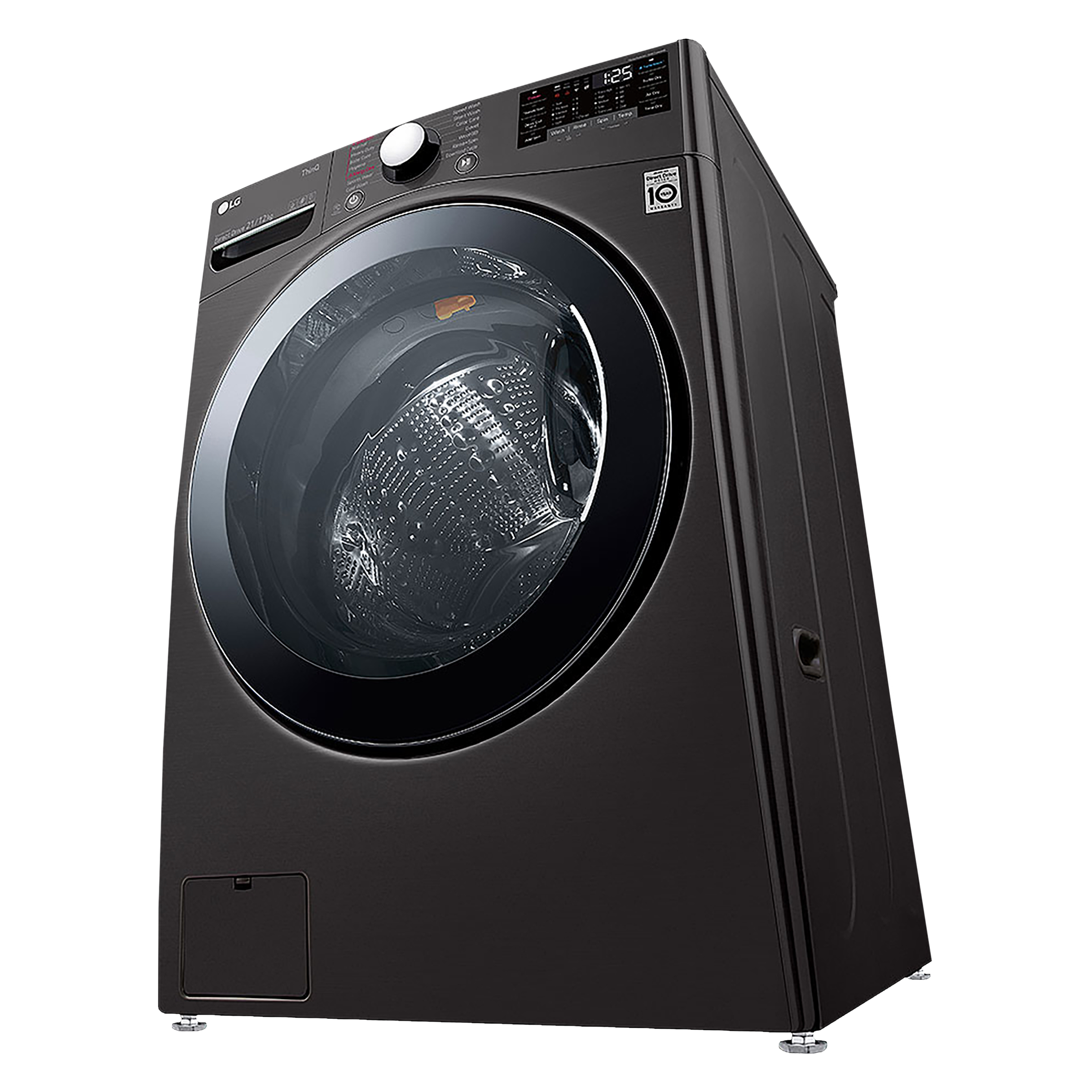 LG 21/12 kg 5 Star Inverter Fully Automatic Front Load Washer Dryer (FHD2112STB.ABLPEIL, Steam Wash Technology, Black VCM)_13