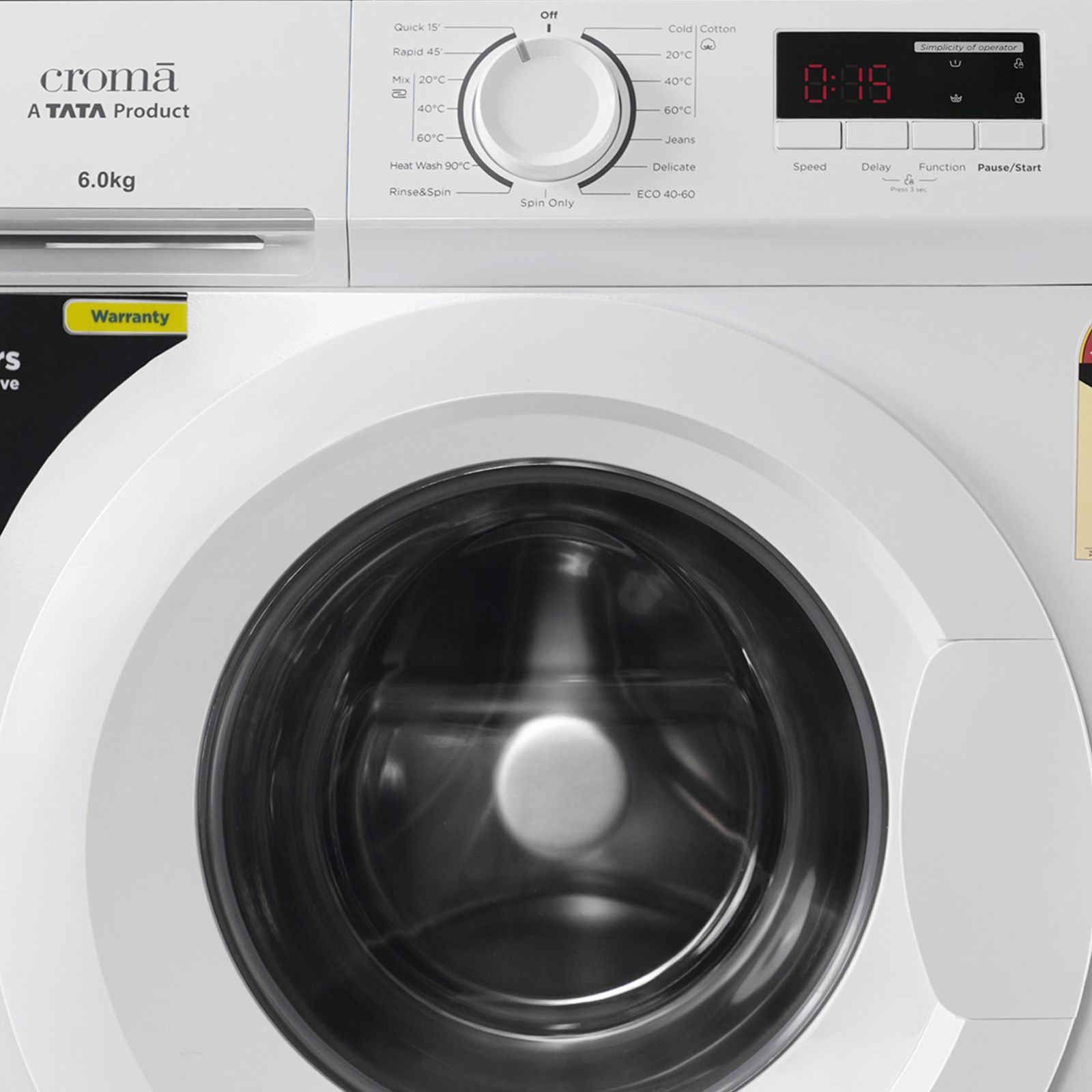 Croma 6 kg 5 Star Fully Automatic Front Load Washing Machine (CRLWFL0605W7901, In-built Heater, White)_10