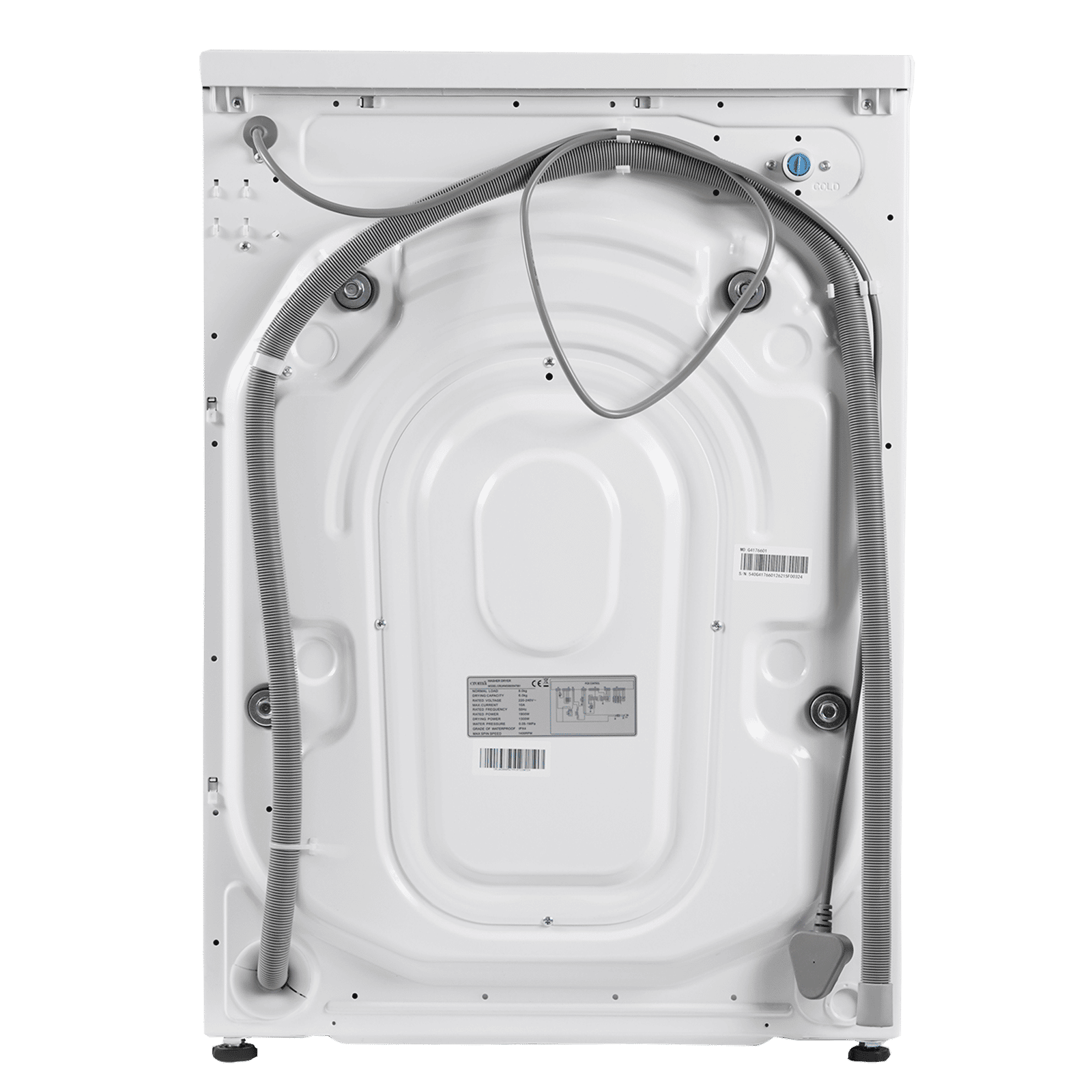 Croma 8/6 kg Fully Automatic Front Load Washer Dryer Combo ( Built-In Heater, White) Croma 8/6 kg Fully Automatic Front Load Washer Dryer Combo ( Built-In Heater, White)_6