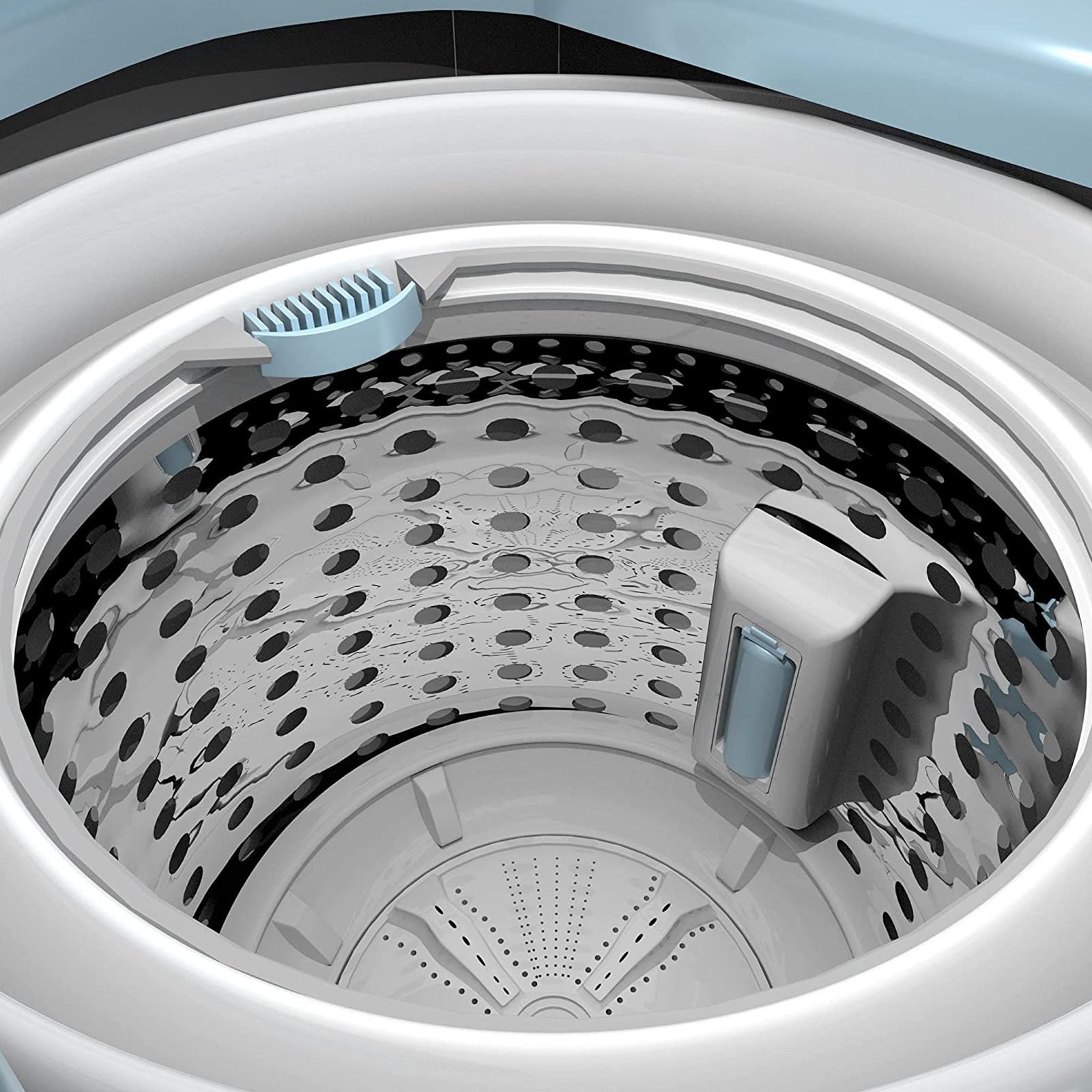 CANDY 6.5 kg 5 Star Fully Automatic Top Load Washing Machine (CTL651269S, Fuzzy Logic, Moon Silver)_8