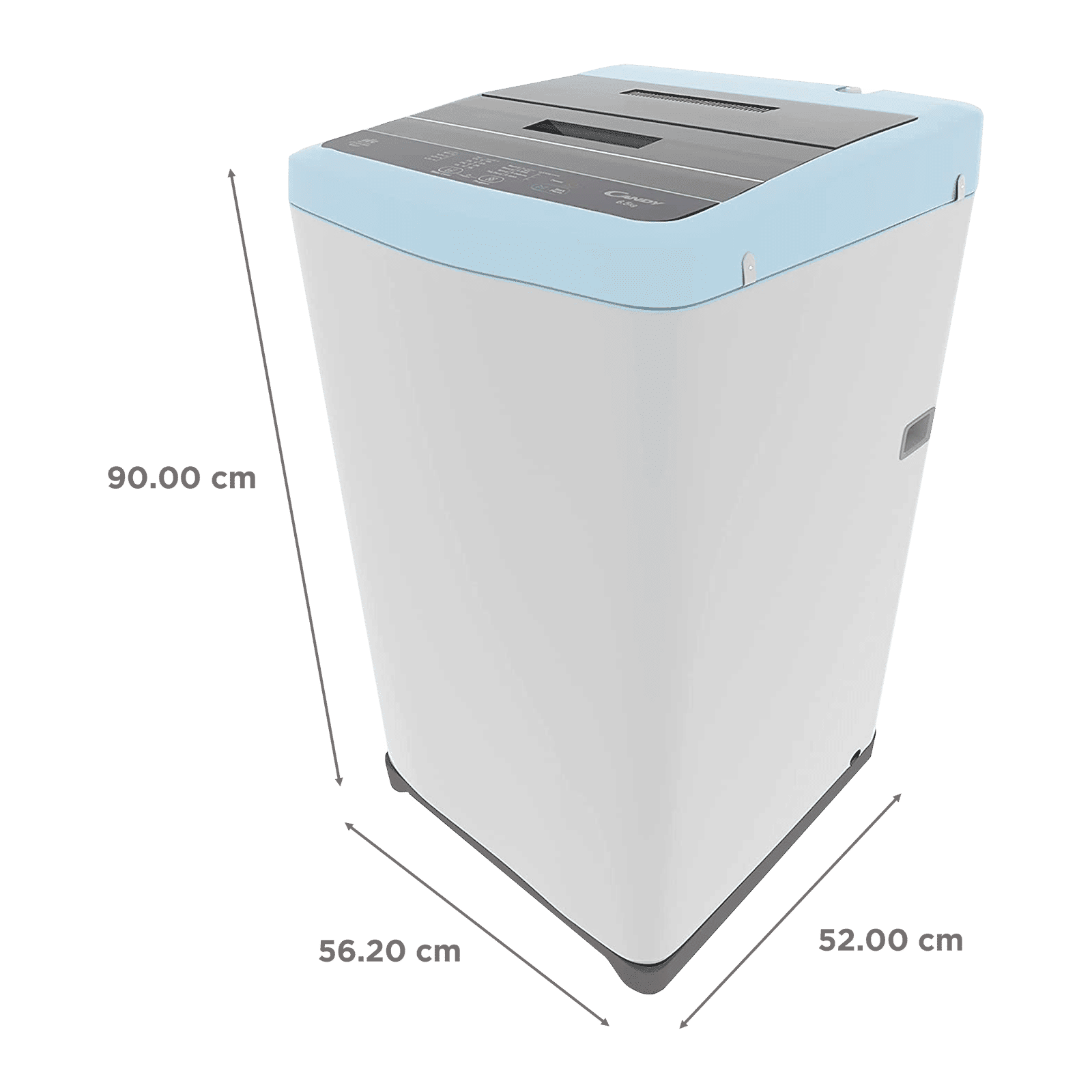 CANDY 6.5 kg 5 Star Fully Automatic Top Load Washing Machine (CTL651269S, Fuzzy Logic, Moon Silver)_3