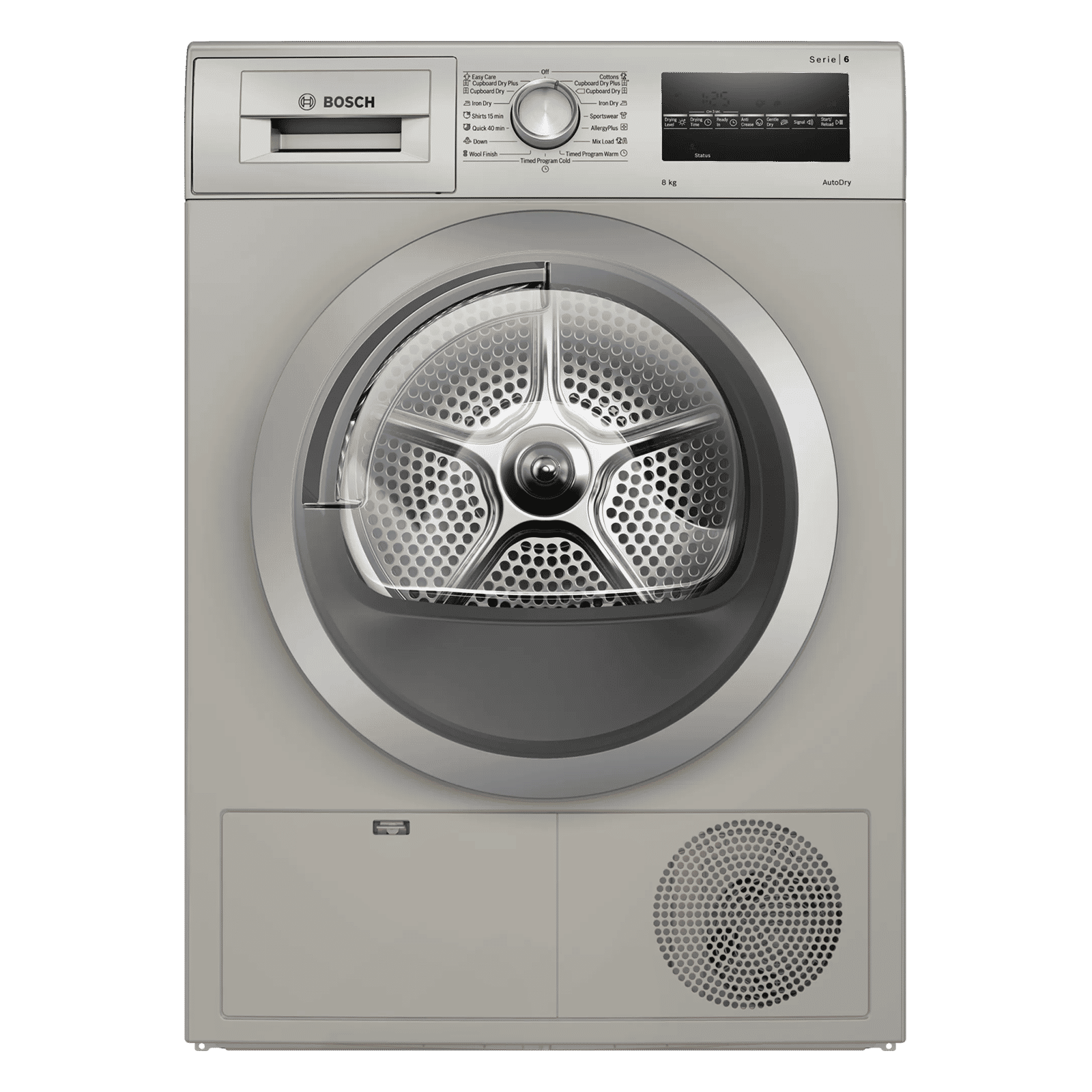 BOSCH 8 kg 5 Star Fully Automatic Front Load Dryer (Series 6, WTG8640SIN, In-Built Heater, Silver Inox) BOSCH 8 kg 5 Star Fully Automatic Front Load Dryer (Series 6, WTG8640SIN, In-Built Heater, Silver Inox)_1