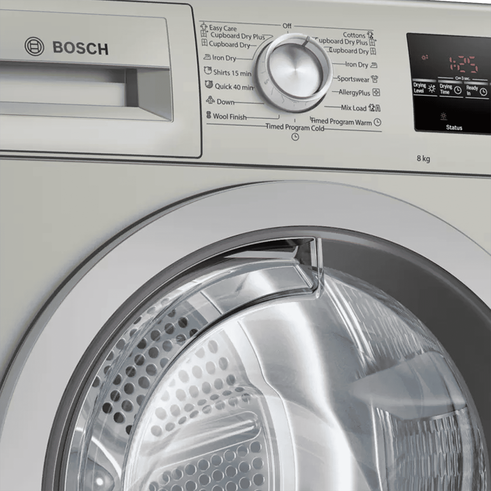 BOSCH 8 kg 5 Star Fully Automatic Front Load Dryer (Series 6, WTG8640SIN, In-Built Heater, Silver Inox) BOSCH 8 kg 5 Star Fully Automatic Front Load Dryer (Series 6, WTG8640SIN, In-Built Heater, Silver Inox)_6
