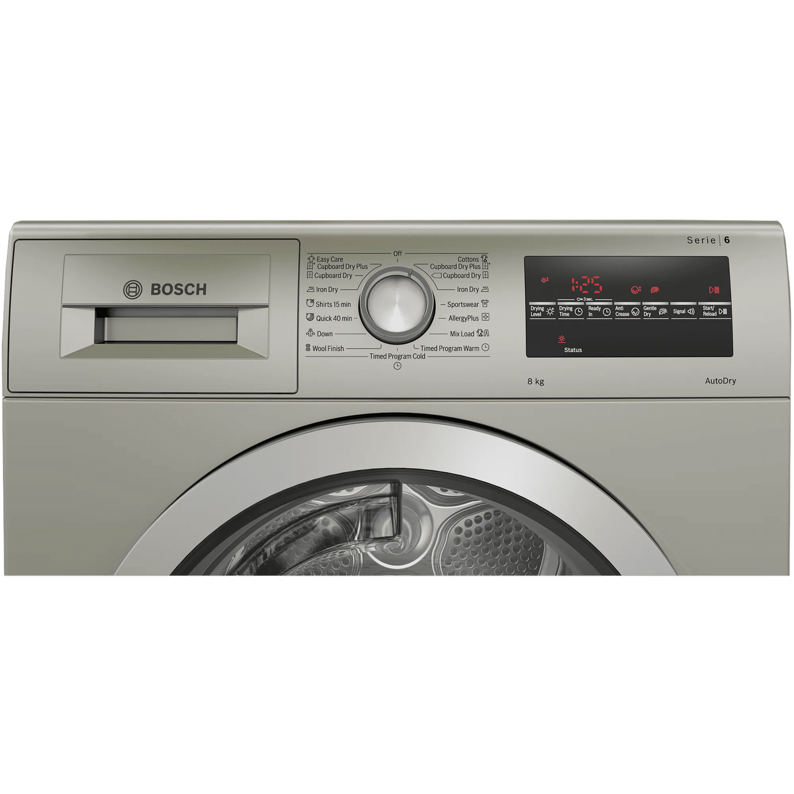 BOSCH 8 kg 5 Star Fully Automatic Front Load Dryer (Series 6, WTG8640SIN, In-Built Heater, Silver Inox) BOSCH 8 kg 5 Star Fully Automatic Front Load Dryer (Series 6, WTG8640SIN, In-Built Heater, Silver Inox)_4