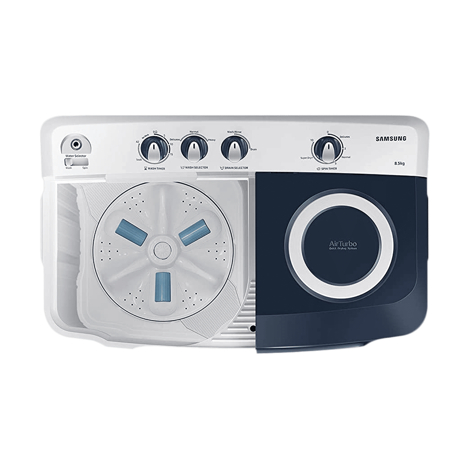 SAMSUNG 8.5 kg 5 Star Semi Automatic Washing Machine with Magic Filter (WT85R4000LL/TL, Light Grey)_4