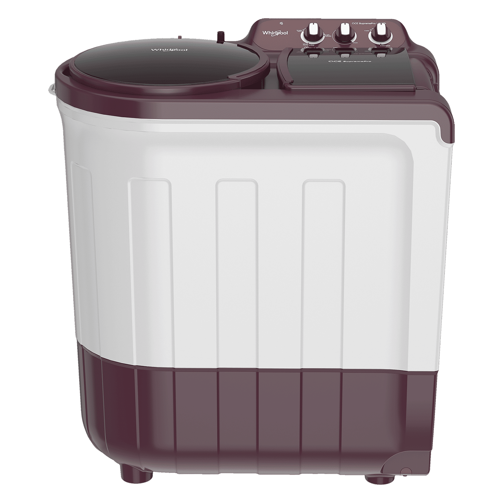 Whirlpool 7 kg 5 Star Semi Automatic Washing Machine with In-Built Collar Scrubber (Ace Supreme Pro, 30271, Wine) Whirlpool 7 kg 5 Star Semi Automatic Washing Machine with In-Built Collar Scrubber (Ace Supreme Pro, 30271, Wine)_1