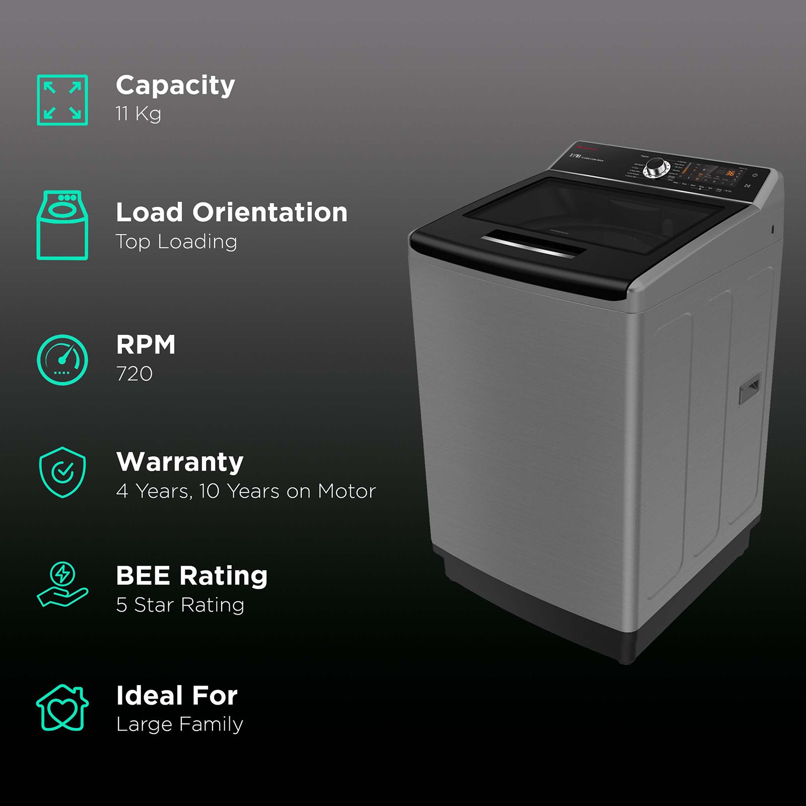 IFB 11 kg 5 Star Fully Automatic Top Load Washing Machine (Aqua, TL-SIBS, Power Steam Wash, Inox) IFB 11 kg 5 Star Fully Automatic Top Load Washing Machine (Aqua, TL-SIBS, Power Steam Wash, Inox)_2