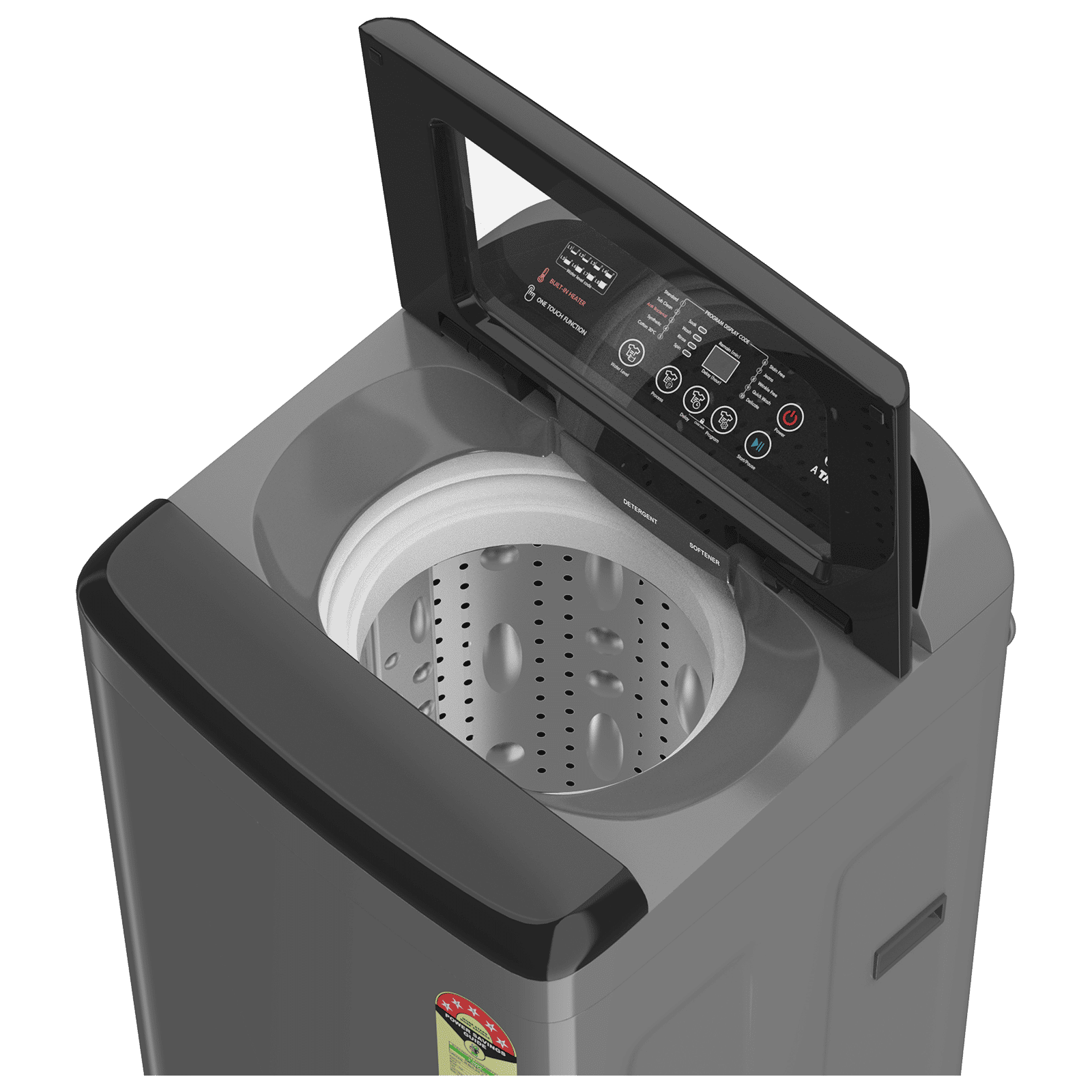 Croma 8 kg 5 Star Fully Automatic Top Load Washing Machine ( In Built heater, Inox Grey)_10