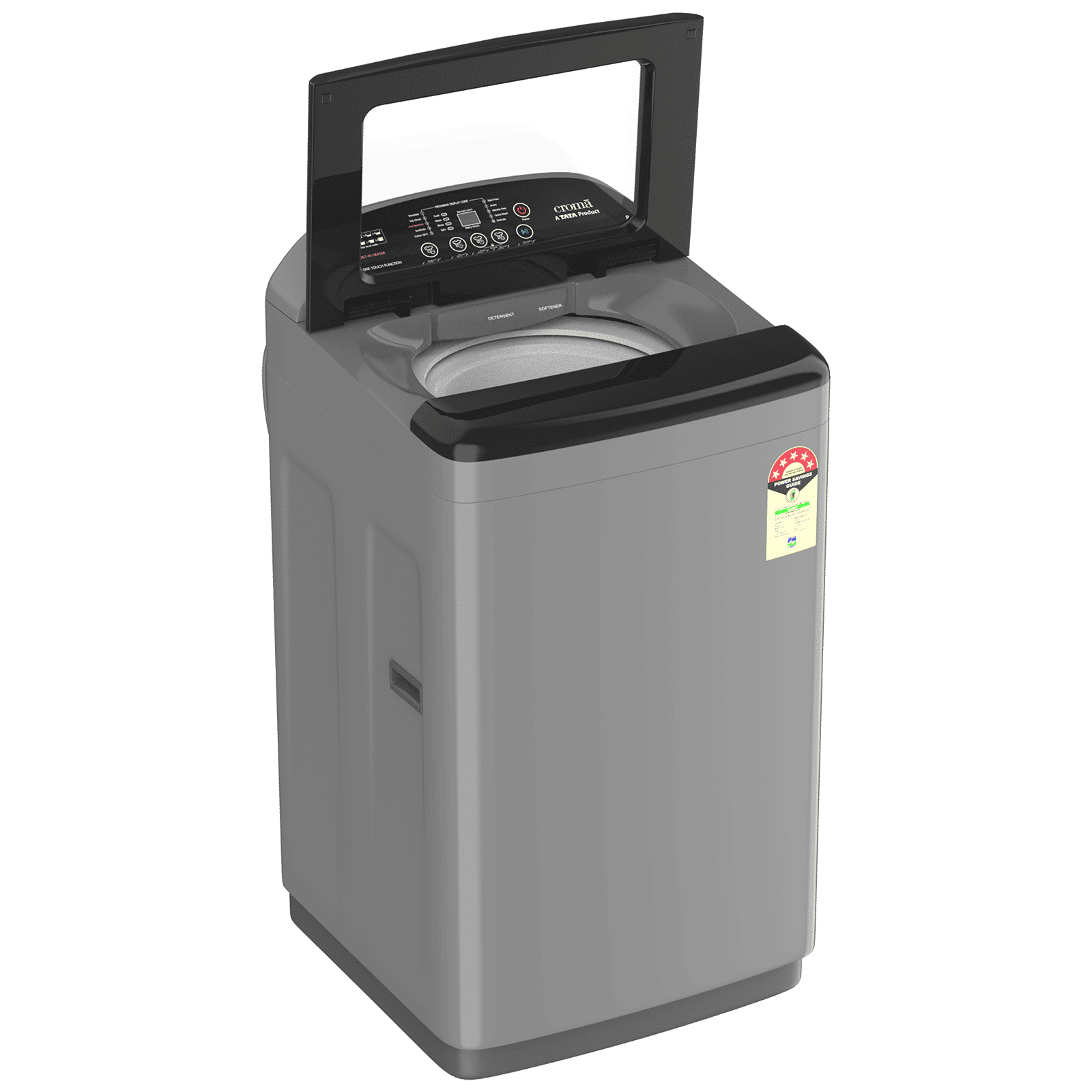 Croma 8 kg 5 Star Fully Automatic Top Load Washing Machine ( In Built heater, Inox Grey)_11