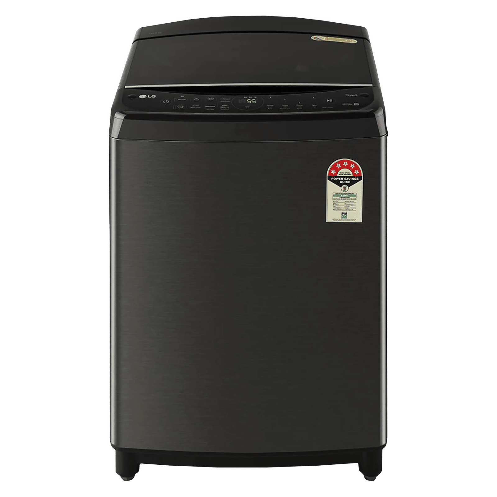LG 10 kg 5 Star Inverter Fully Automatic Top Load Washing Machine (THD10SWP.APBQEIL, In-Built Heater, Platinum Black) LG 10 kg 5 Star Inverter Fully Automatic Top Load Washing Machine (THD10SWP.APBQEIL, In-Built Heater, Platinum Black)_1