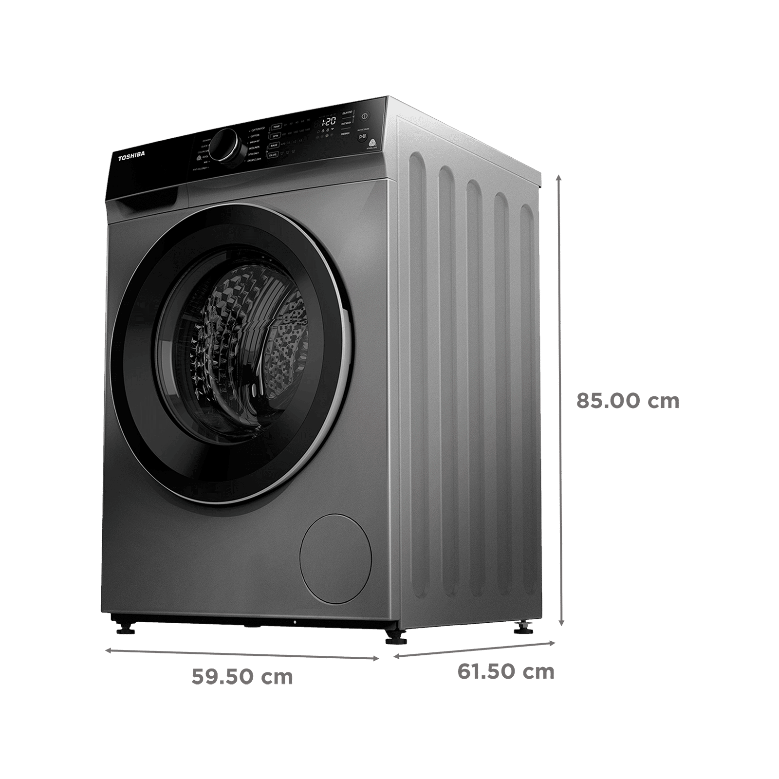 TOSHIBA 9 kg 5 Star Fully Automatic Front Load Washing Machine (TW-BJ100M4-IND(SK), In-Built Heater, Silver) TOSHIBA 9 kg 5 Star Fully Automatic Front Load Washing Machine (TW-BJ100M4-IND(SK), In-Built Heater, Silver)_3