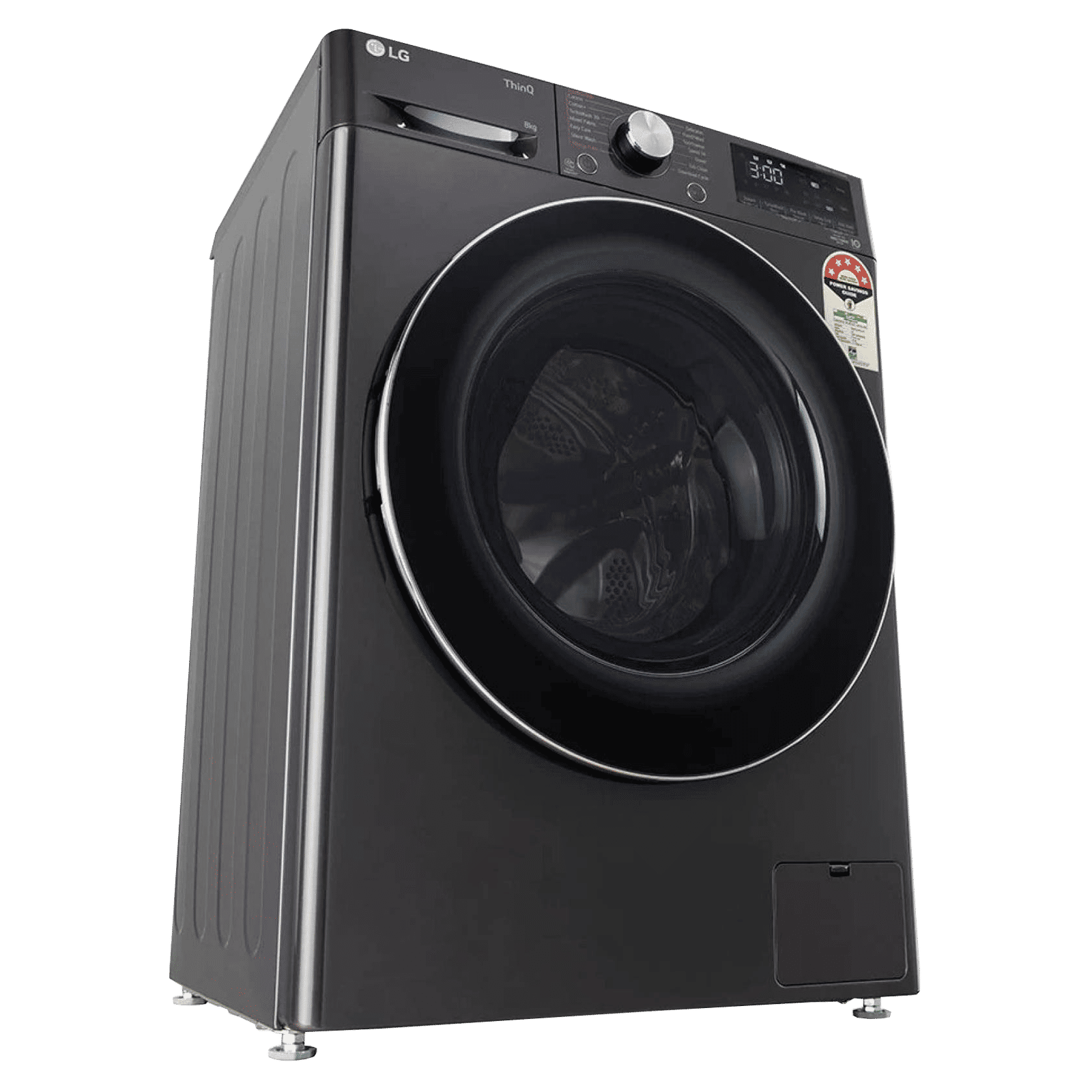 LG 8 kg 5 Star Inverter Fully Automatic Front Load Washing Machine (FHP1208Z9B.ABLQEIL, In-built Heater, Black Steel)_10