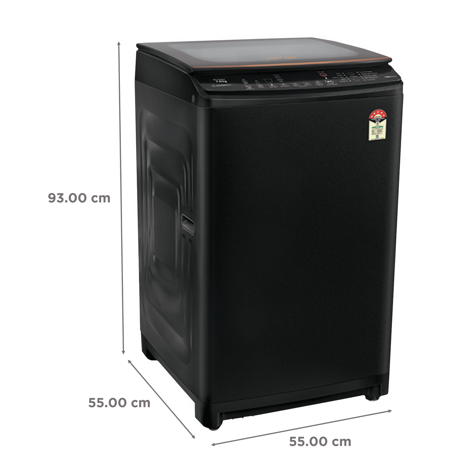 Voltas Beko 7 kg 5 Star Inverter Fully Automatic Top Load Washing Machine (WTL70VPBGF, Jet Wash, Black) Voltas Beko 7 kg 5 Star Inverter Fully Automatic Top Load Washing Machine (WTL70VPBGF, Jet Wash, Black)_3