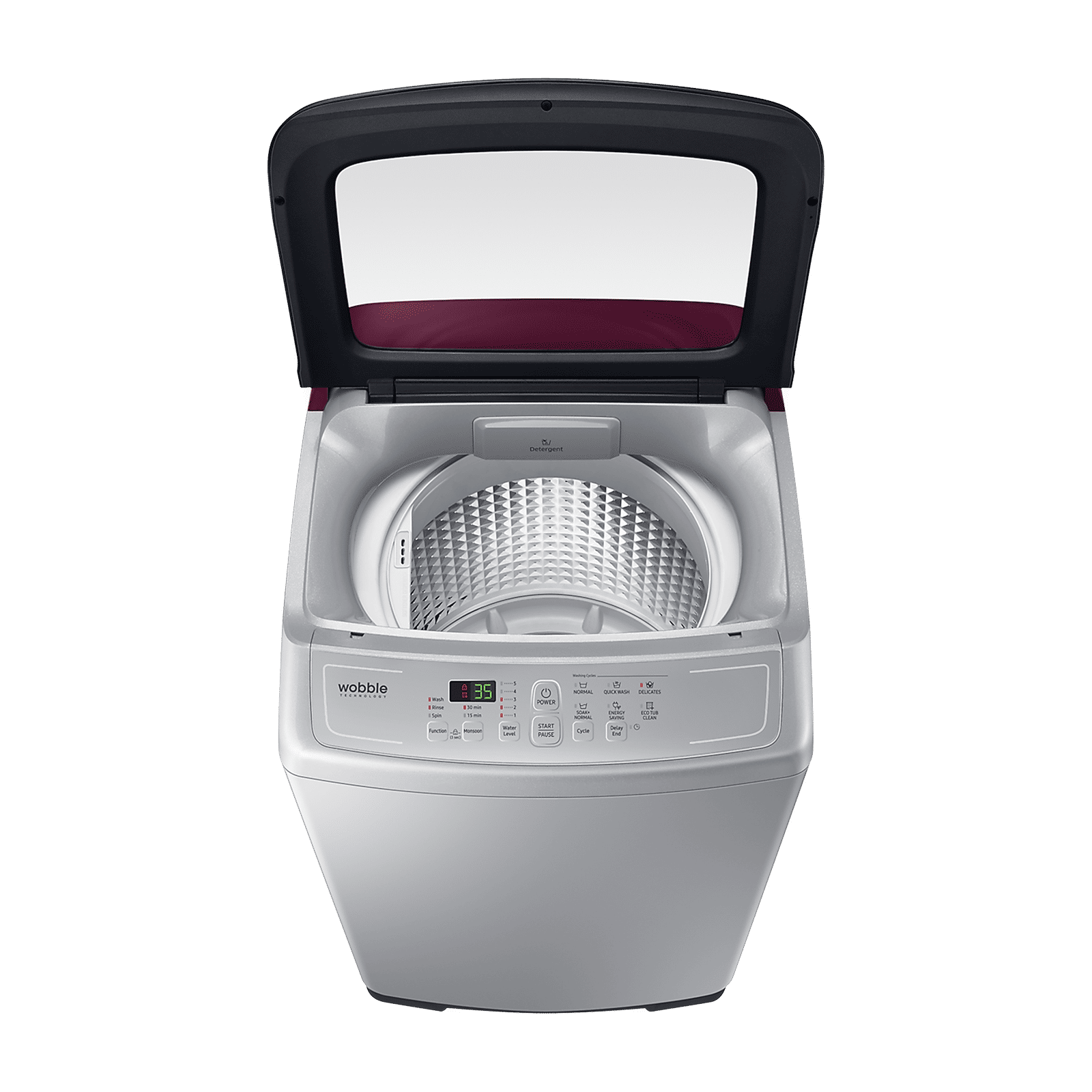 SAMSUNG 7.5 kg Inverter Fully Automatic Top Load Washing Machine (WA75A4022FS/TL, Diamond Drum, Imperial Silver)_6