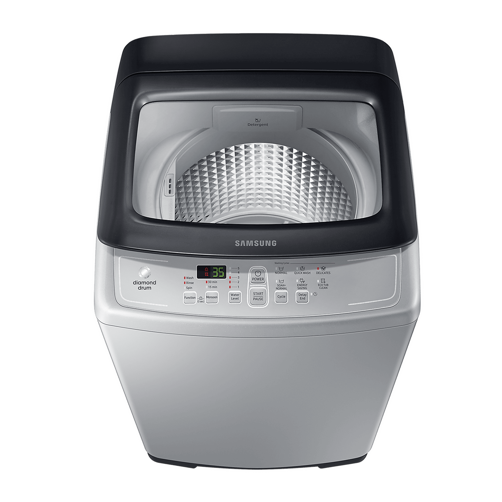 SAMSUNG 6.5 kg Inverter Fully Automatic Top Load Washing Machine (WA65A4002VS/TL, Diamond Drum, Imperial Silver) SAMSUNG 6.5 kg Inverter Fully Automatic Top Load Washing Machine (WA65A4002VS/TL, Diamond Drum, Imperial Silver)_16