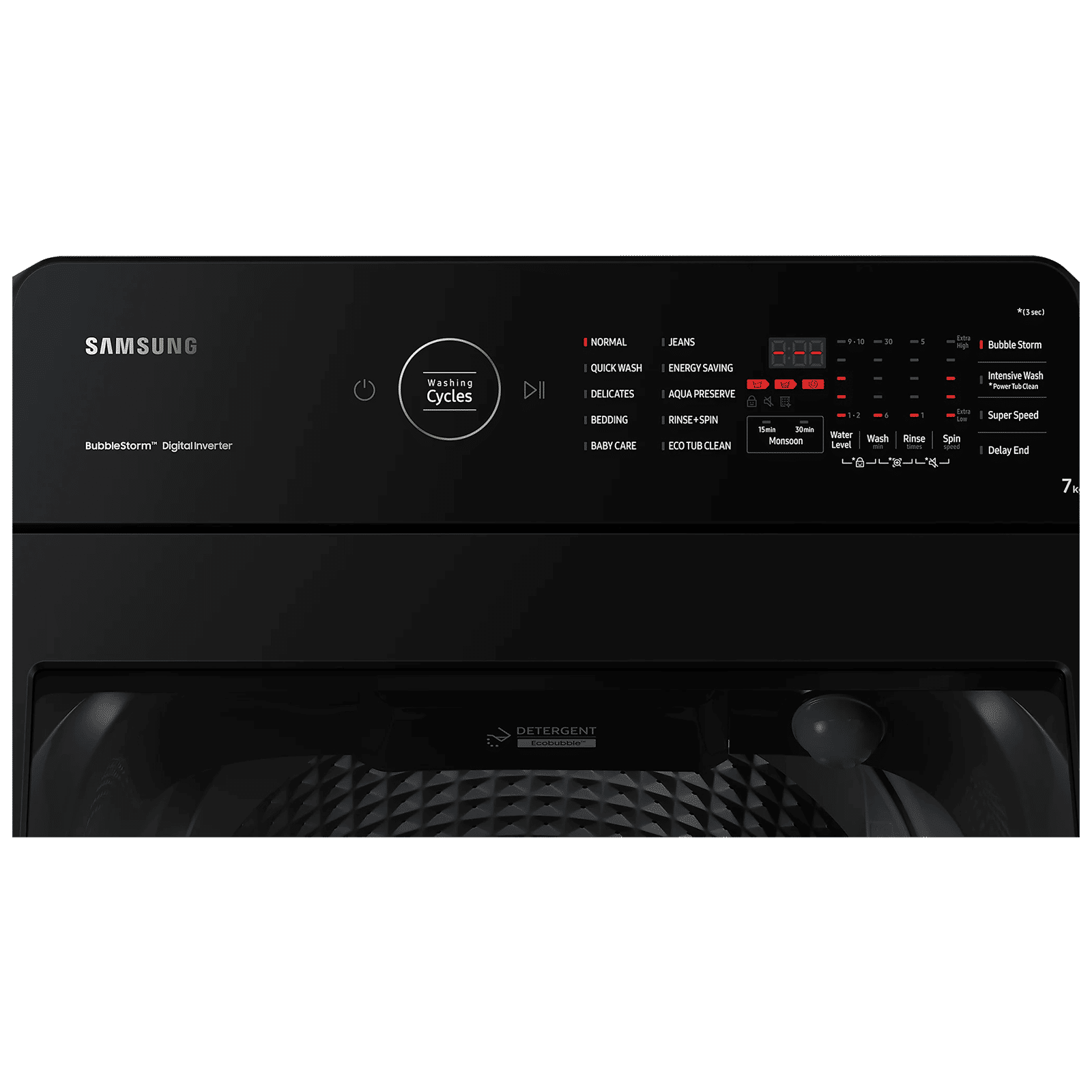 SAMSUNG 7 kg 5 Star Fully Automatic Top Load Washing Machine (WA70BG4545BDTL, Diamond Drum, Dark Gray) SAMSUNG 7 kg 5 Star Fully Automatic Top Load Washing Machine (WA70BG4545BDTL, Diamond Drum, Dark Gray)_4