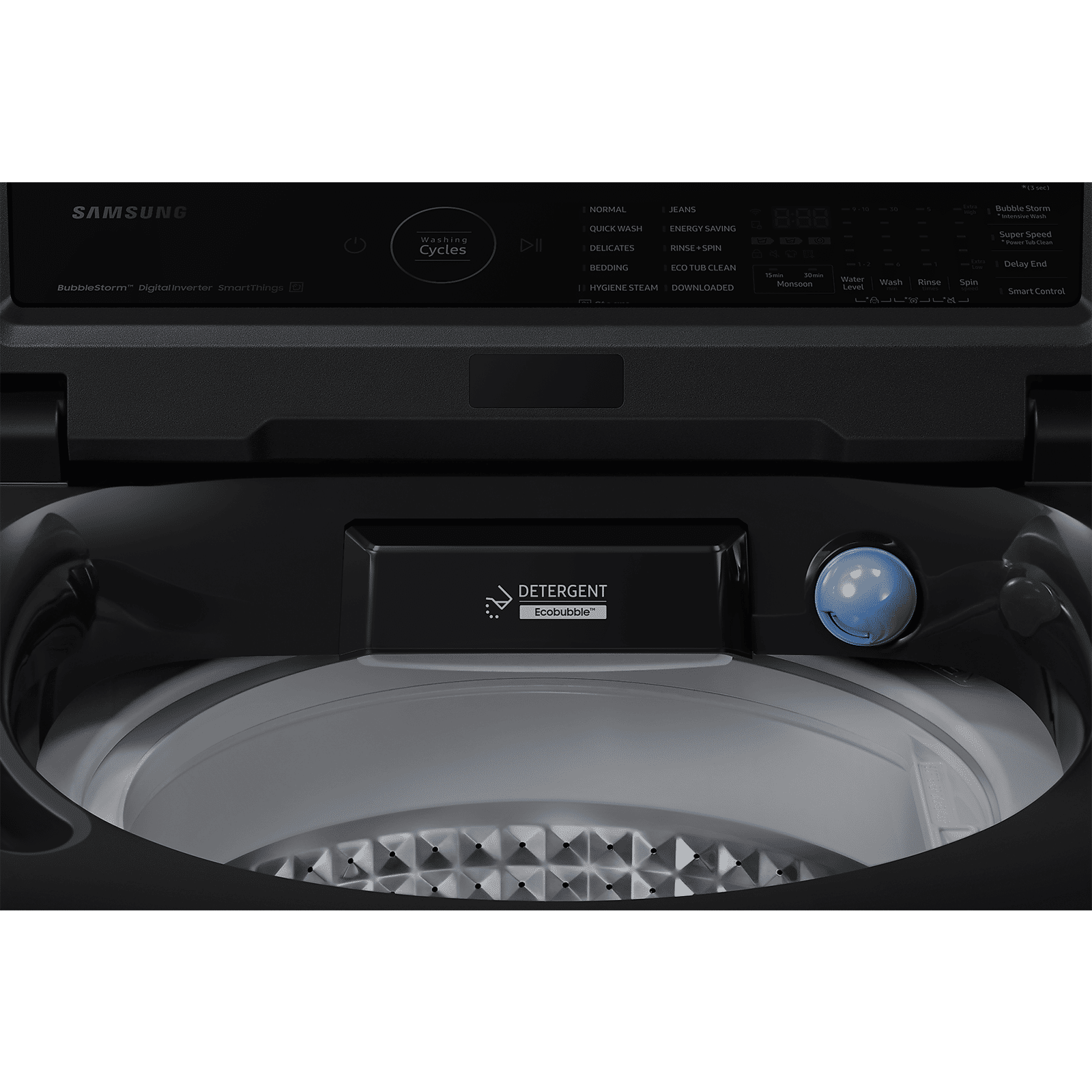 SAMSUNG 8 kg 5 Star Fully Automatic Top Load Washing Machine (WA80BG4686BVTL, In-built Heater, Black Caviar)_11