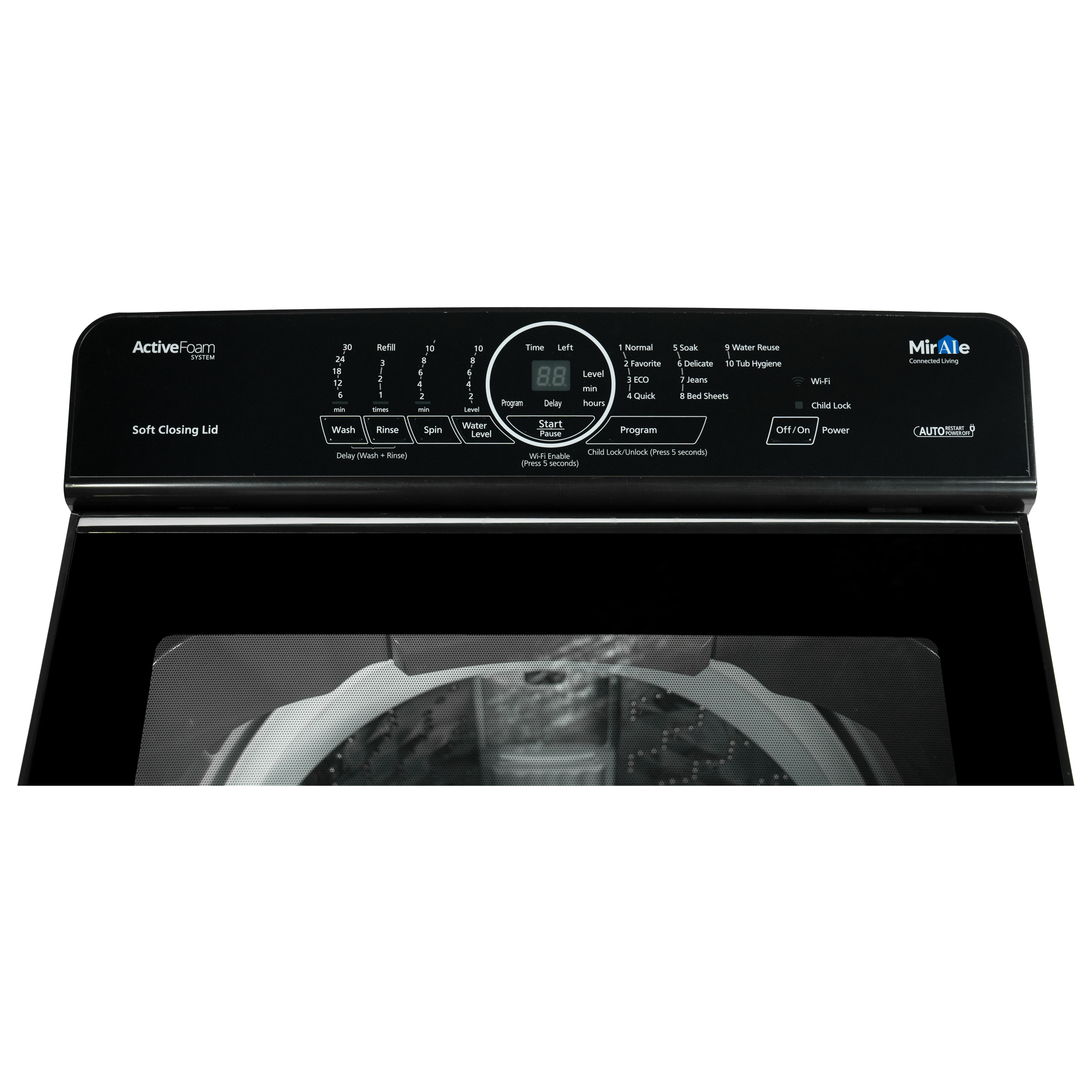 Panasonic 8 kg Fully Automatic Top Load Washing Machine (A10 Series, NA-F80A10CRB, Wash Wizard, Charcoal Inox Grey) Panasonic 8 kg Fully Automatic Top Load Washing Machine (A10 Series, NA-F80A10CRB, Wash Wizard, Charcoal Inox Grey)_4