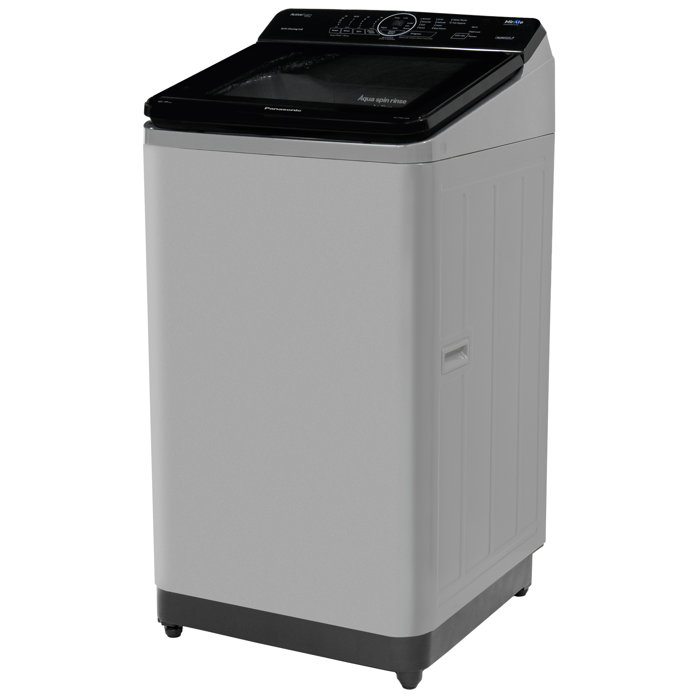 Panasonic 8 kg Fully Automatic Top Load Washing Machine (A10 Series, NA-F80A10CRB, Wash Wizard, Charcoal Inox Grey) Panasonic 8 kg Fully Automatic Top Load Washing Machine (A10 Series, NA-F80A10CRB, Wash Wizard, Charcoal Inox Grey)_5