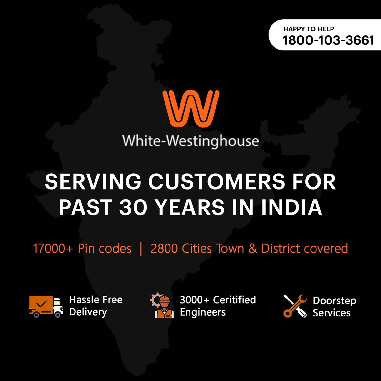 White Westinghouse 8.5 kg Fully Automatic Front Load Washing Machine (HDF8500, In-Built Heater, Black & White) White Westinghouse 8.5 kg Fully Automatic Front Load Washing Machine (HDF8500, In-Built Heater, Black & White)_12