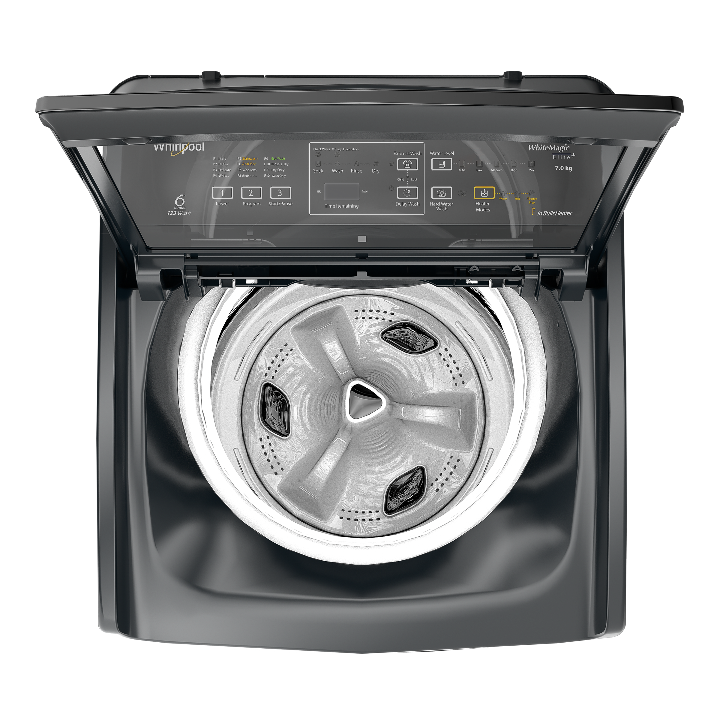 Whirlpool 7 kg 5 Star Fully Automatic Top Load Washing Machine (Whitemagic Elite Plus, 31592, Spiro Wash Action, Grey) Whirlpool 7 kg 5 Star Fully Automatic Top Load Washing Machine (Whitemagic Elite Plus, 31592, Spiro Wash Action, Grey)_7