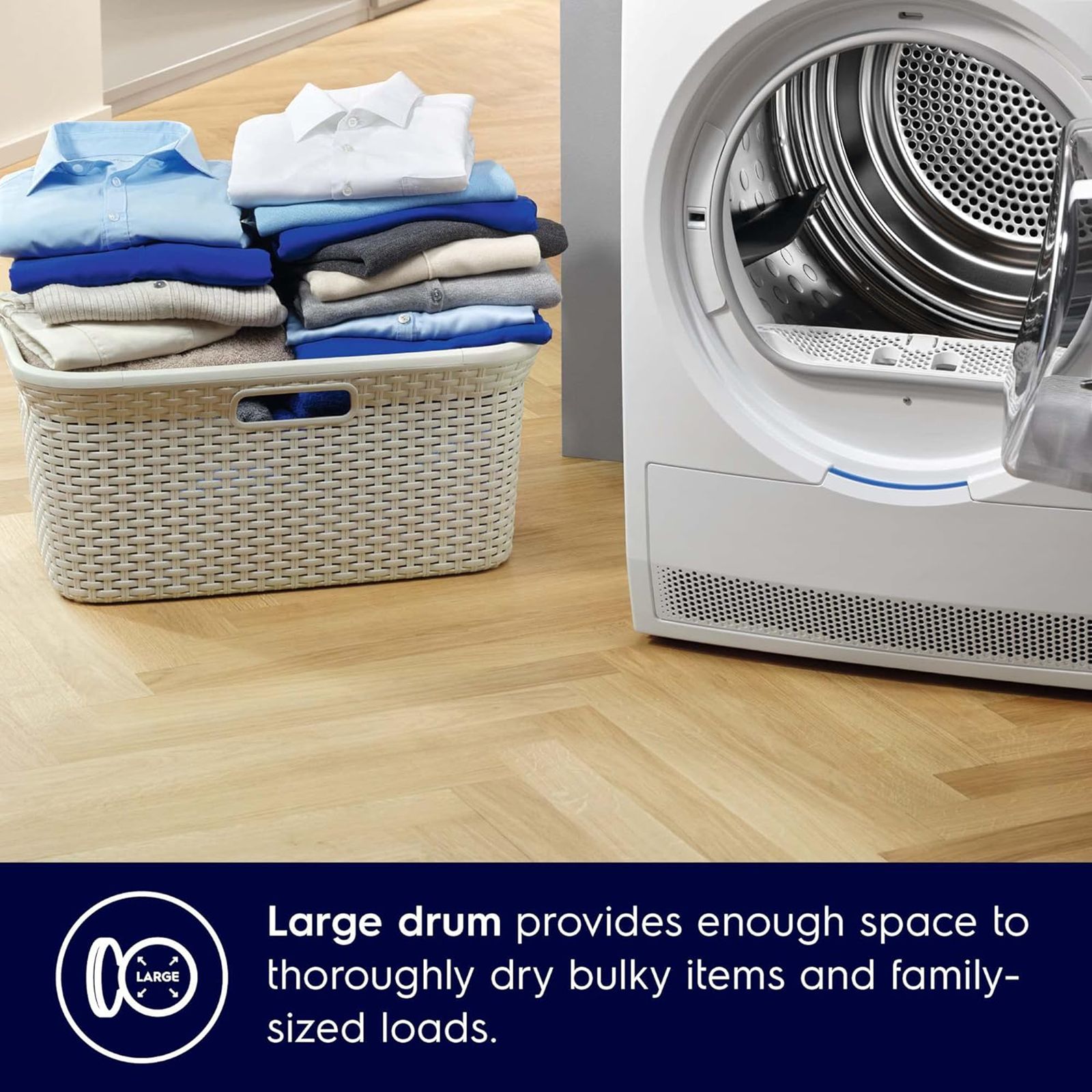 Electrolux 8.5 Kg Fully Automatic Front Load Dryer (UltimateCare 300, EDV854J3WB, ReverseTumbling, White)_14