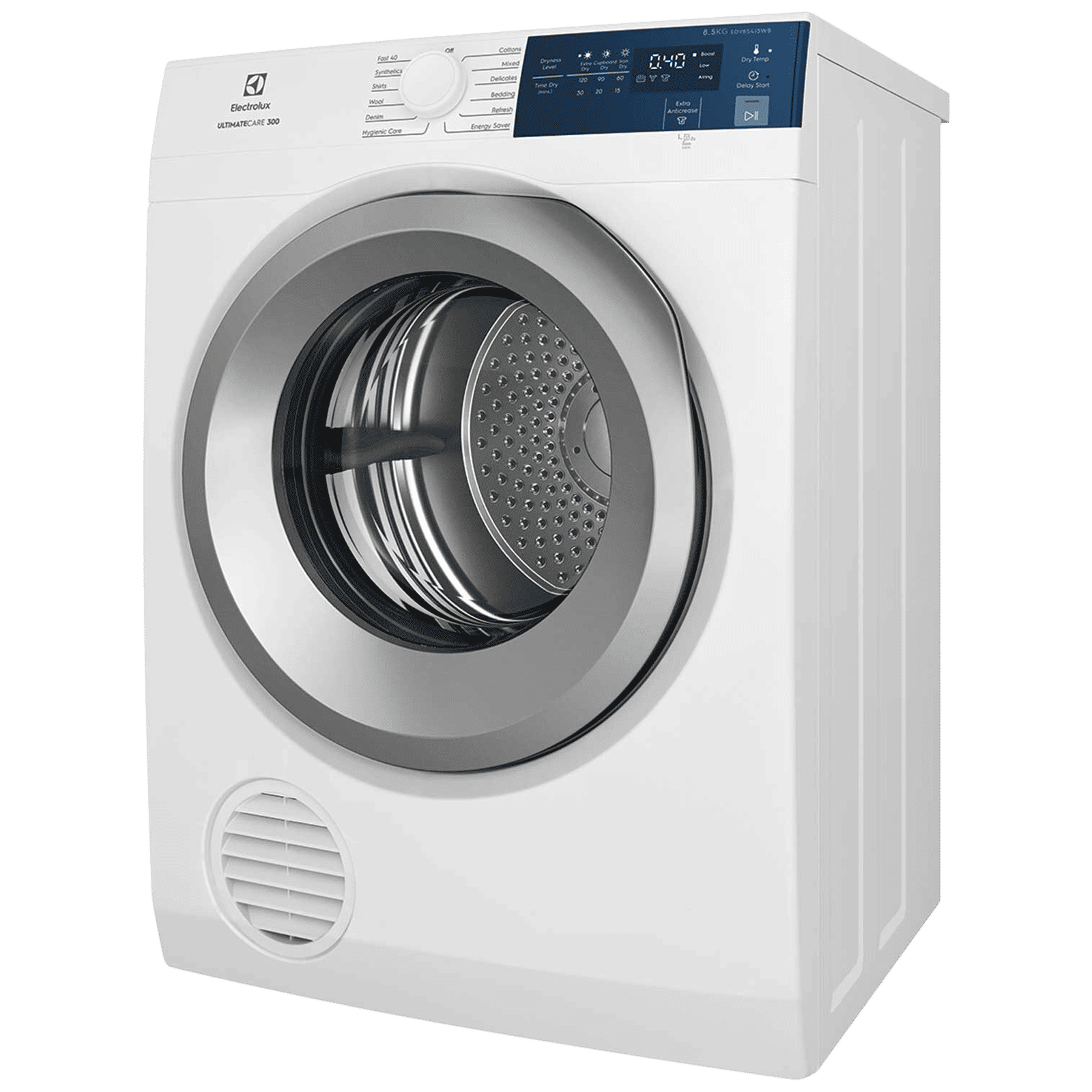 Electrolux 8.5 Kg Fully Automatic Front Load Dryer (UltimateCare 300, EDV854J3WB, ReverseTumbling, White)_5